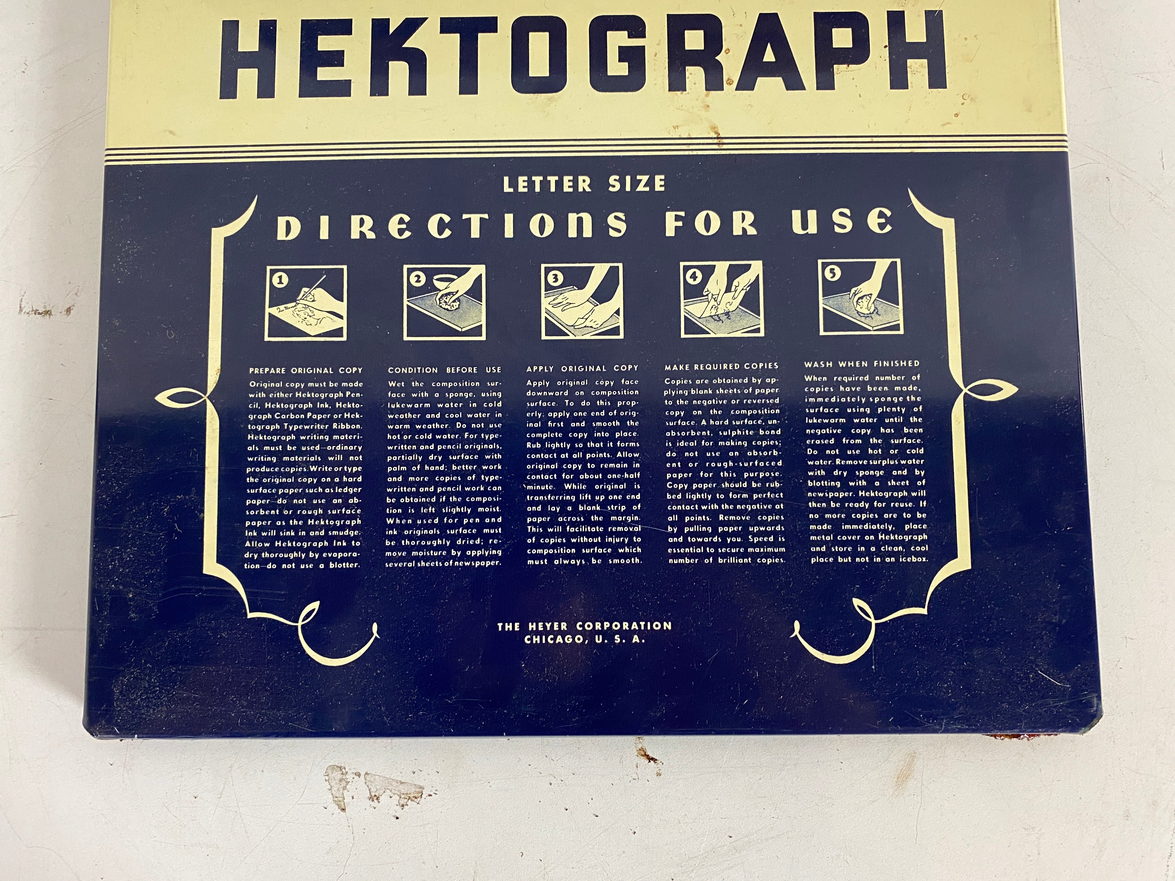 Antique Heyer Hektograph Copier