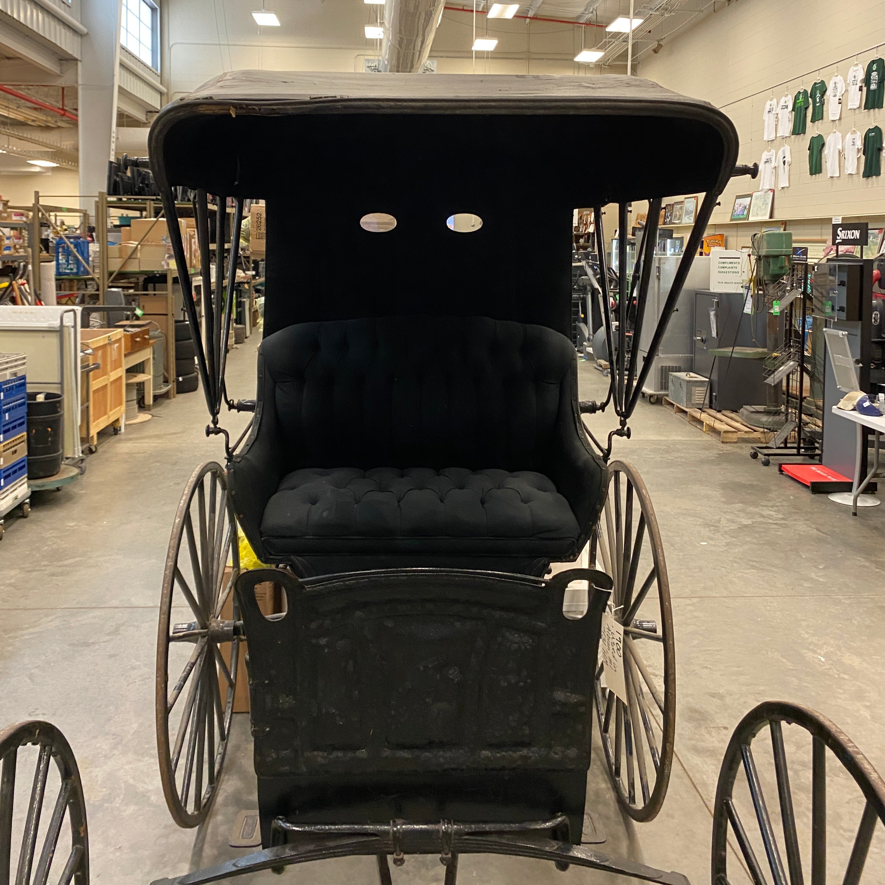 Antique Horse Drawn Metal Carriage