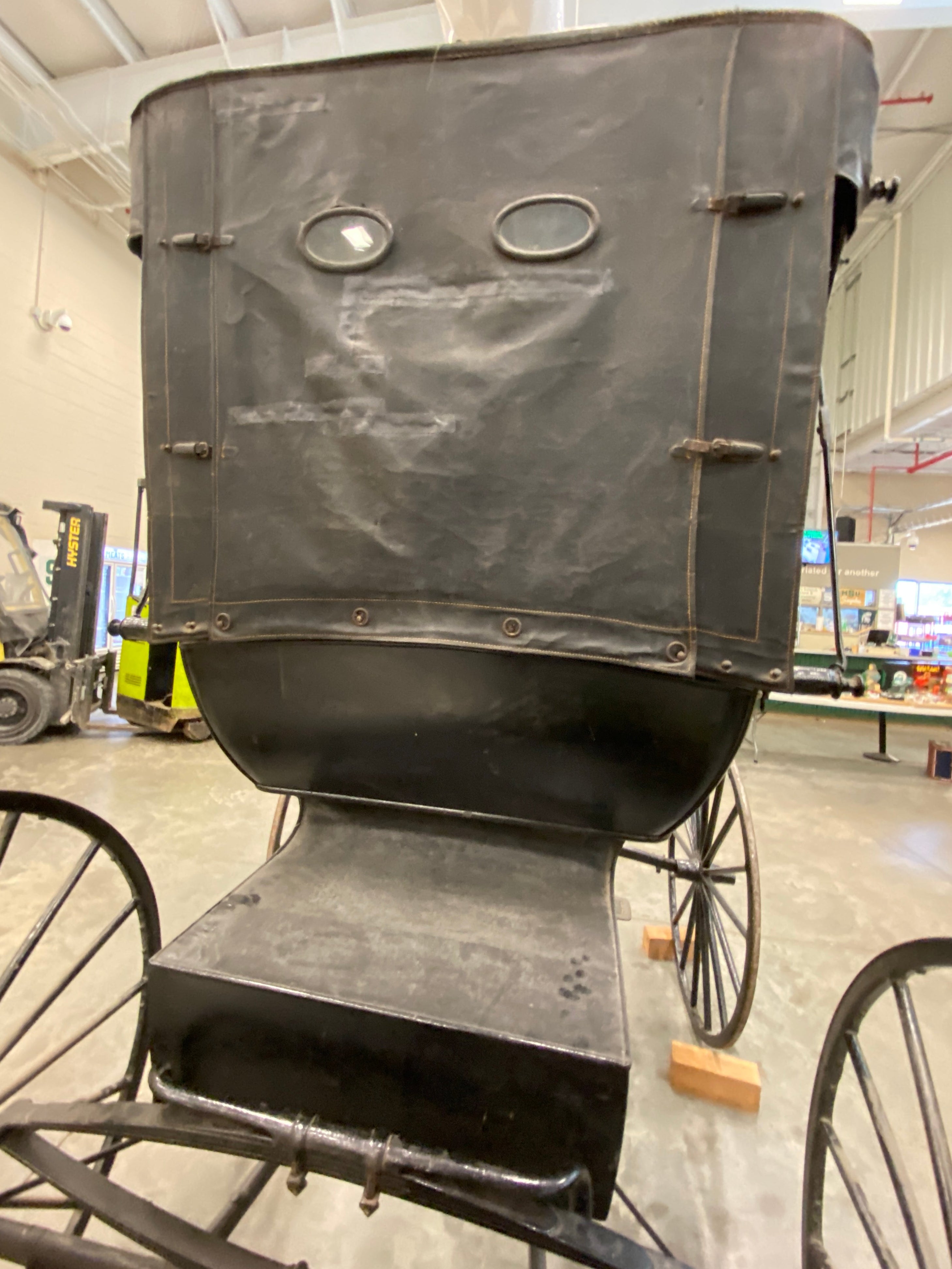 Antique Horse Drawn Metal Carriage
