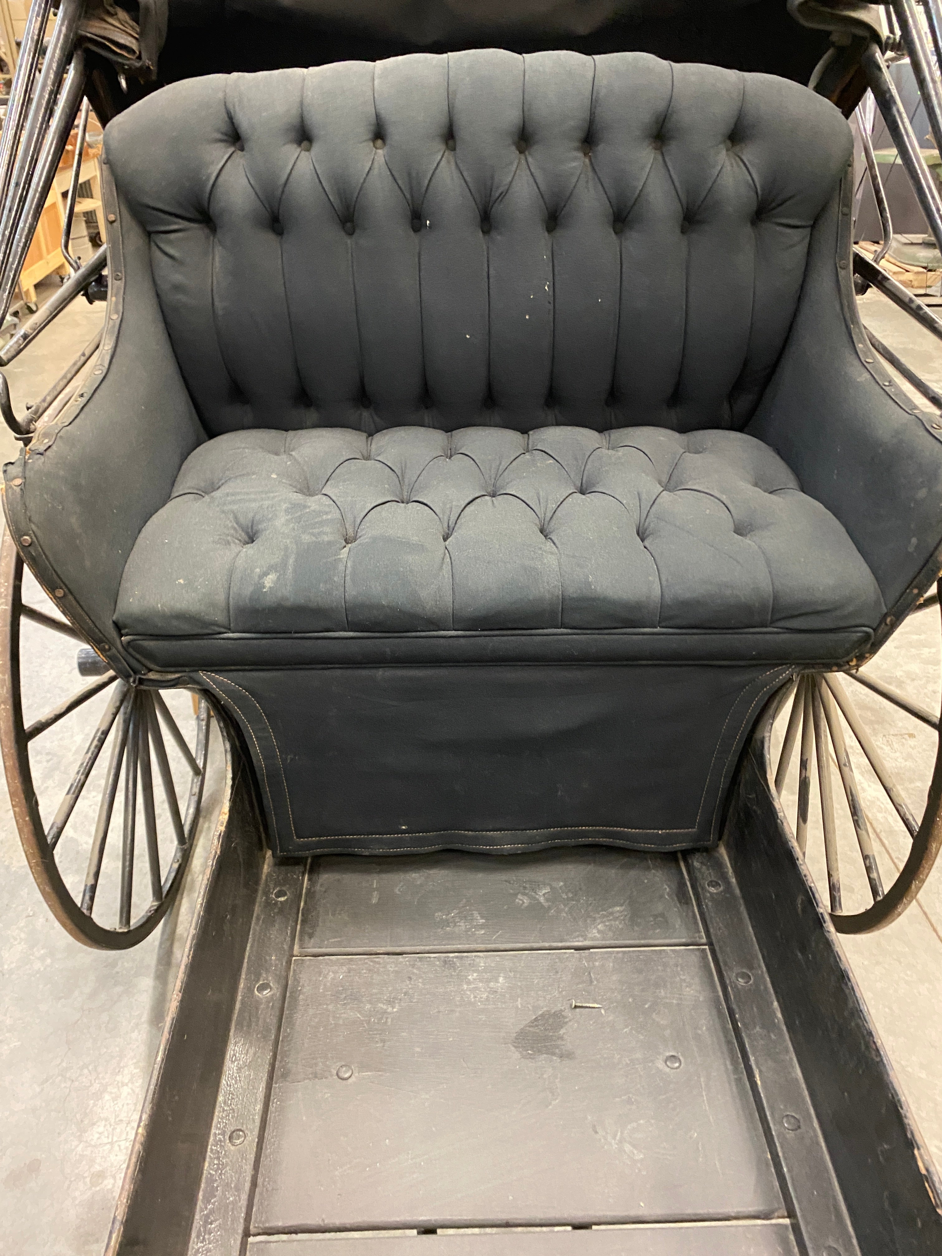 Antique Horse Drawn Metal Carriage