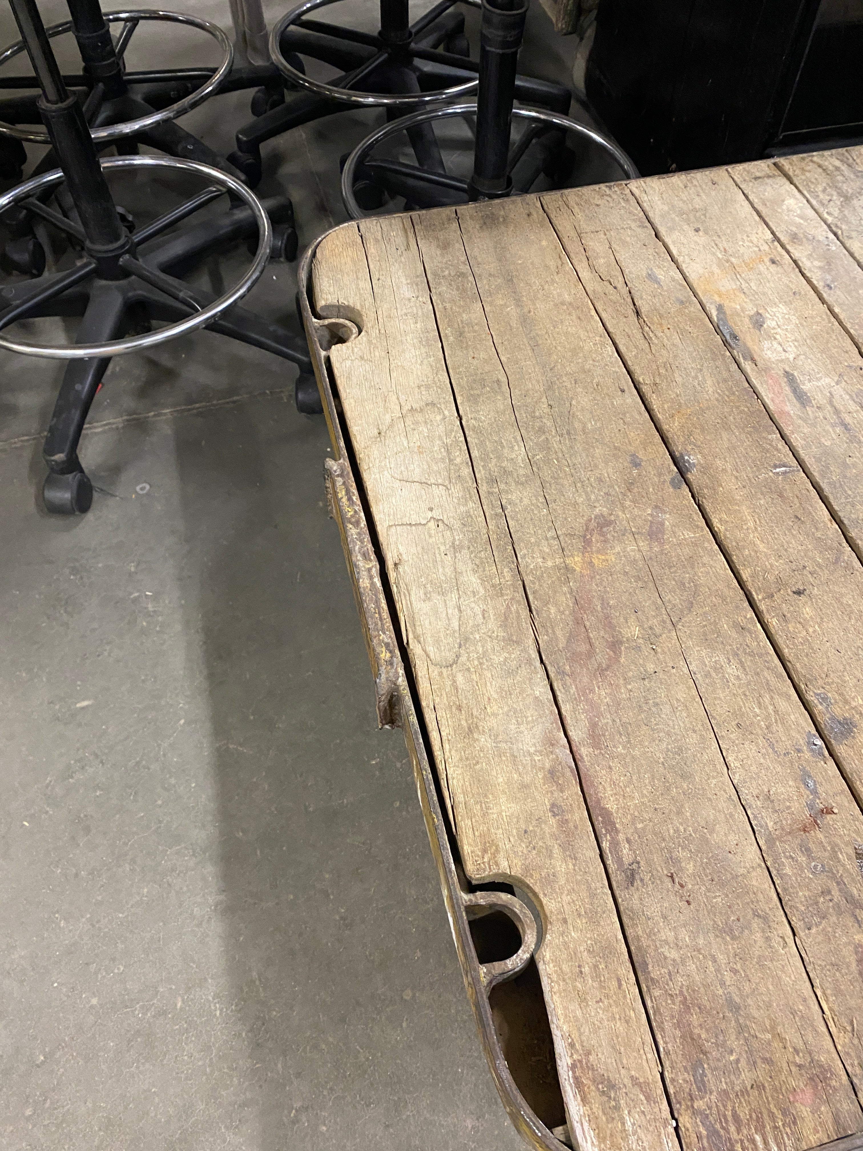 Antique Industrial Railroad Cart