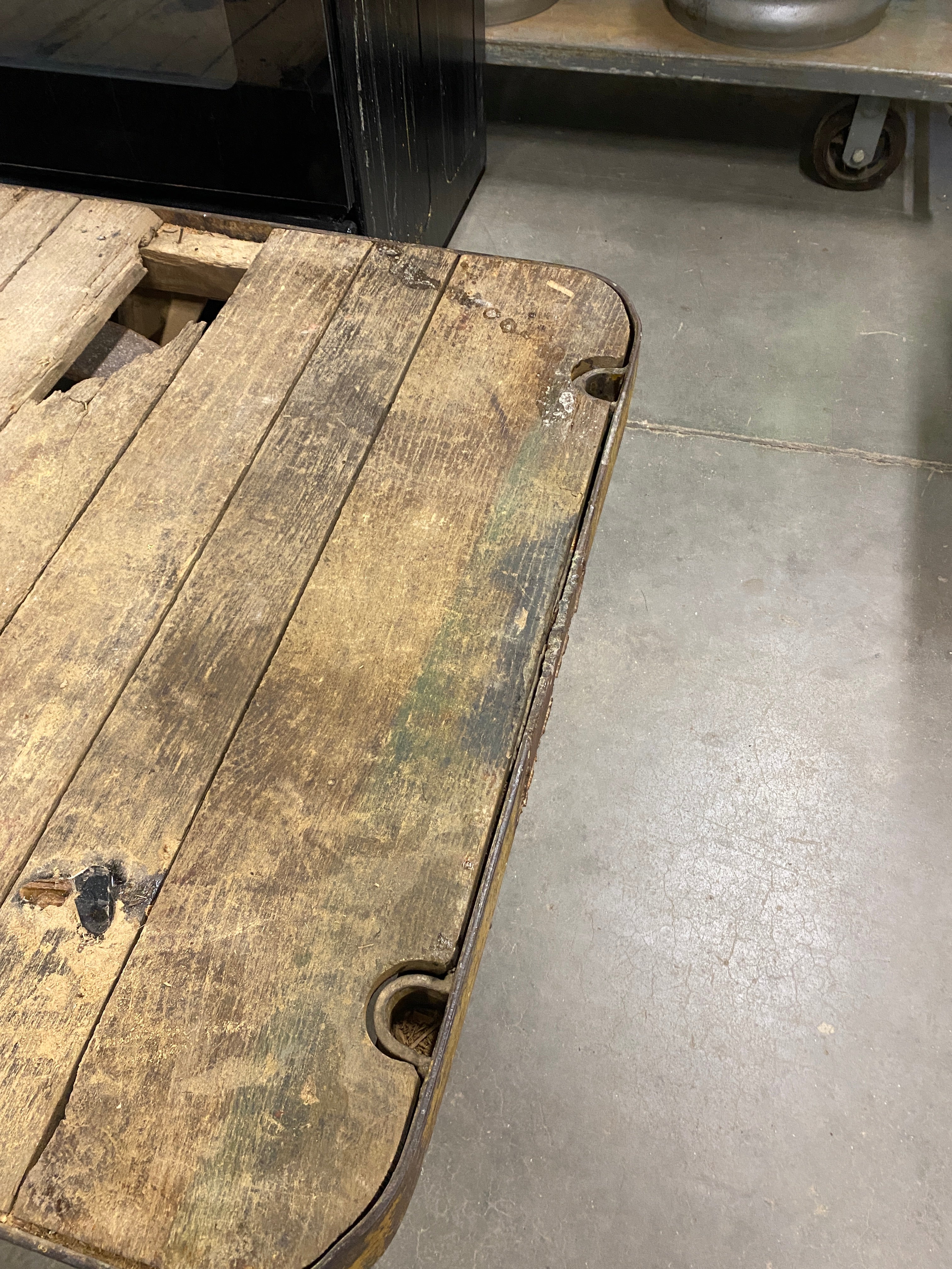 Antique Industrial Railroad Cart
