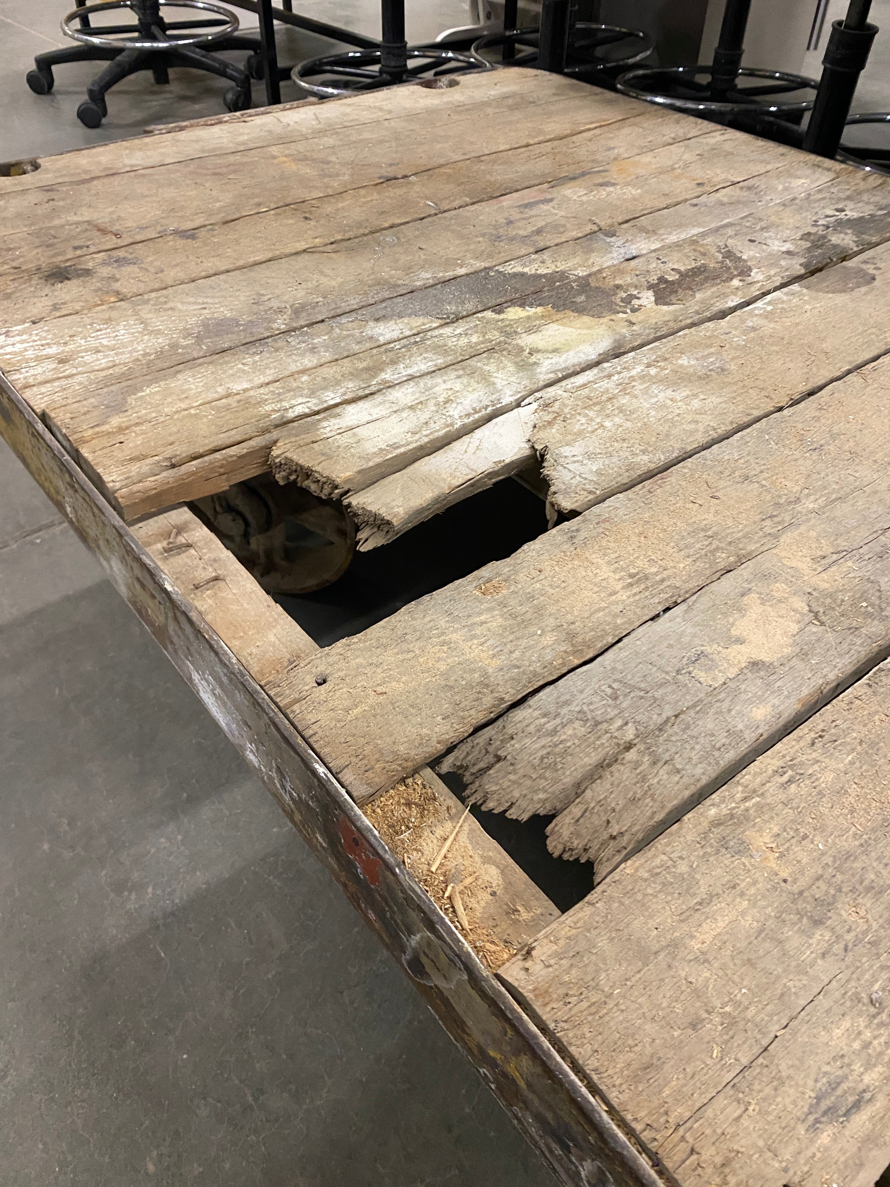 Antique Industrial Railroad Cart