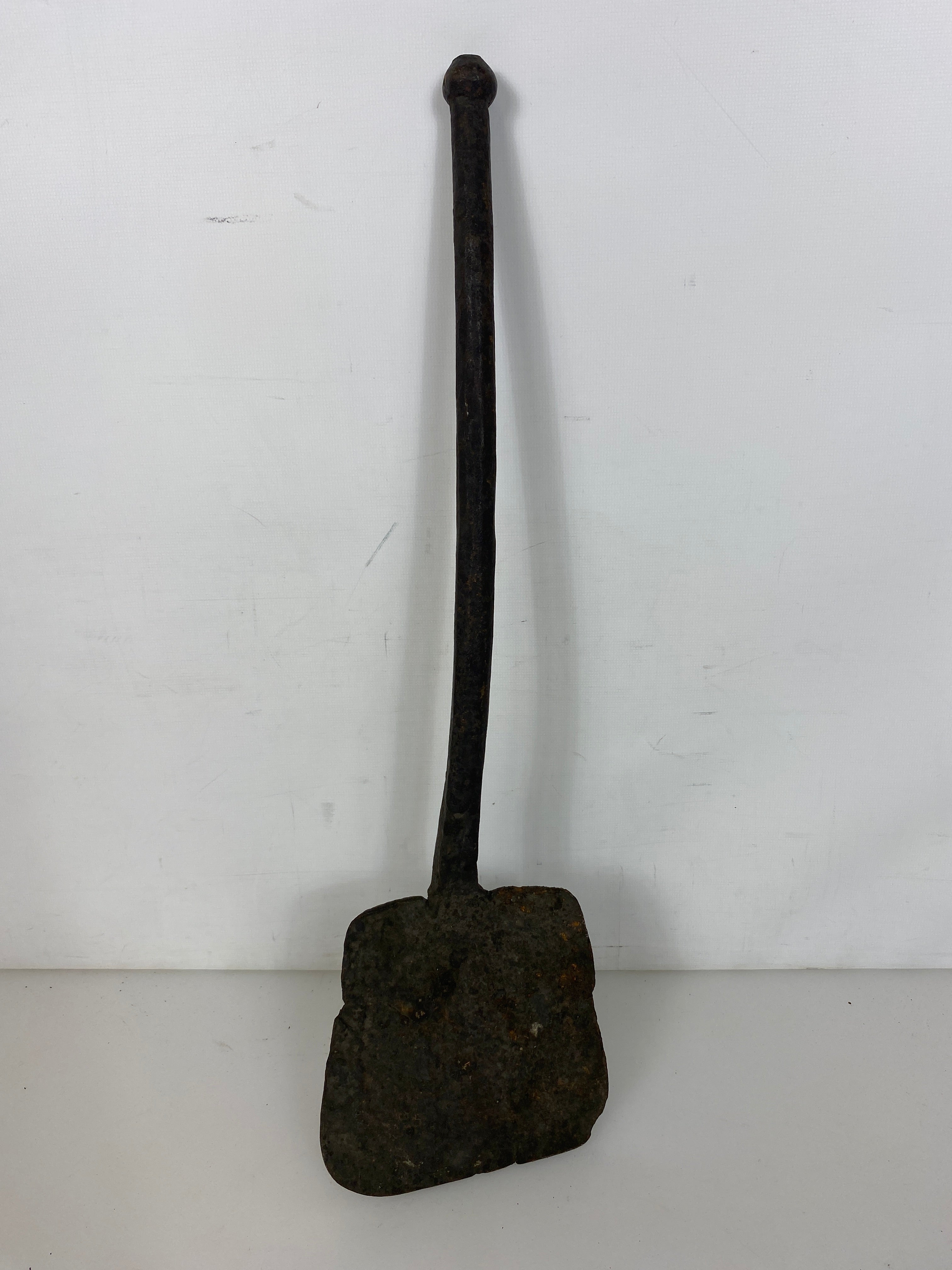 Antique Iron Blacksmith's Shovel #2