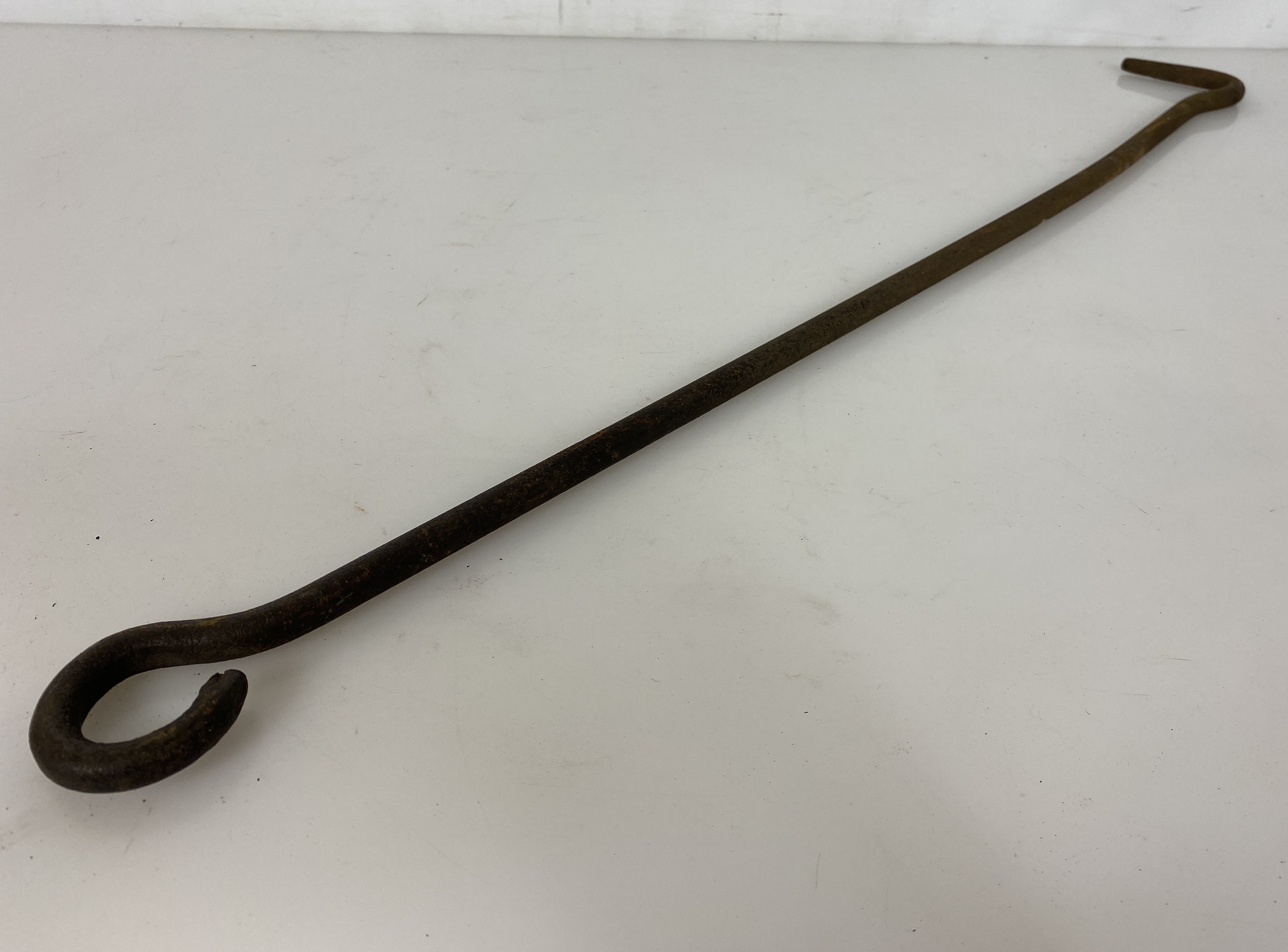 Antique Iron Fireplace Poker #1