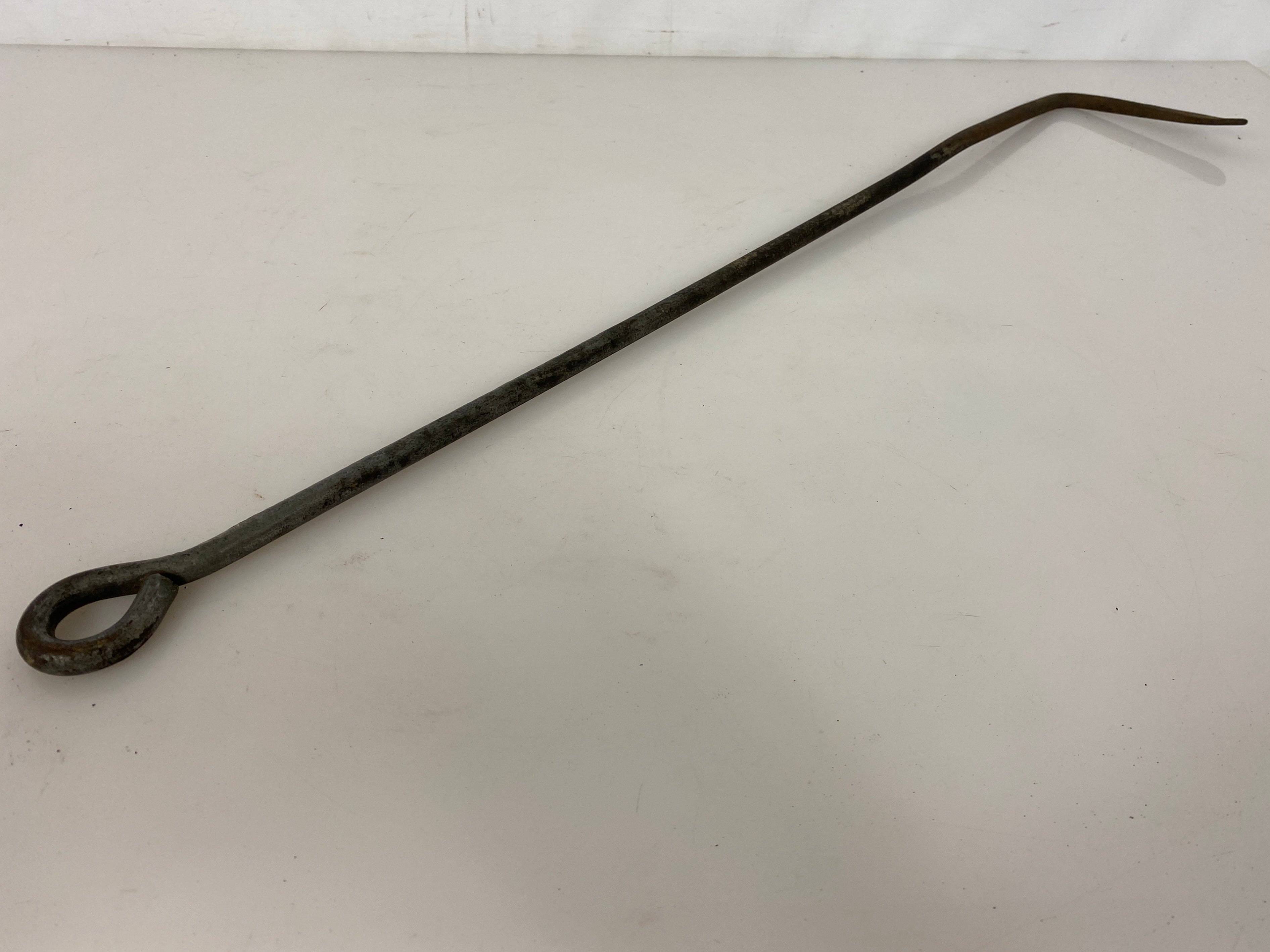 Antique Iron Fireplace Poker #2