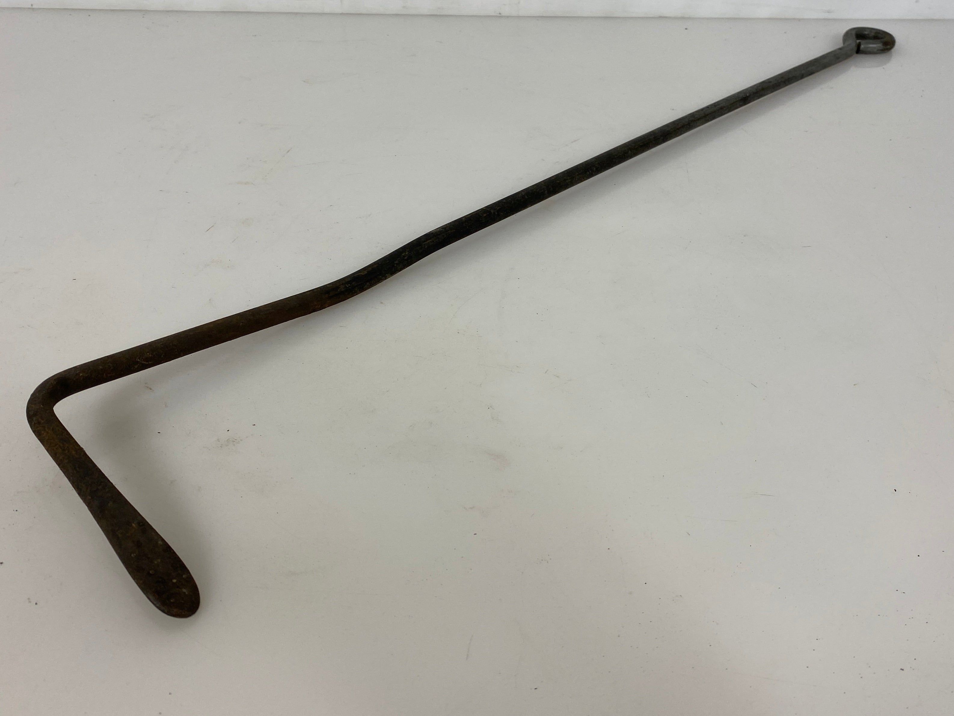 Antique Iron Fireplace Poker #2