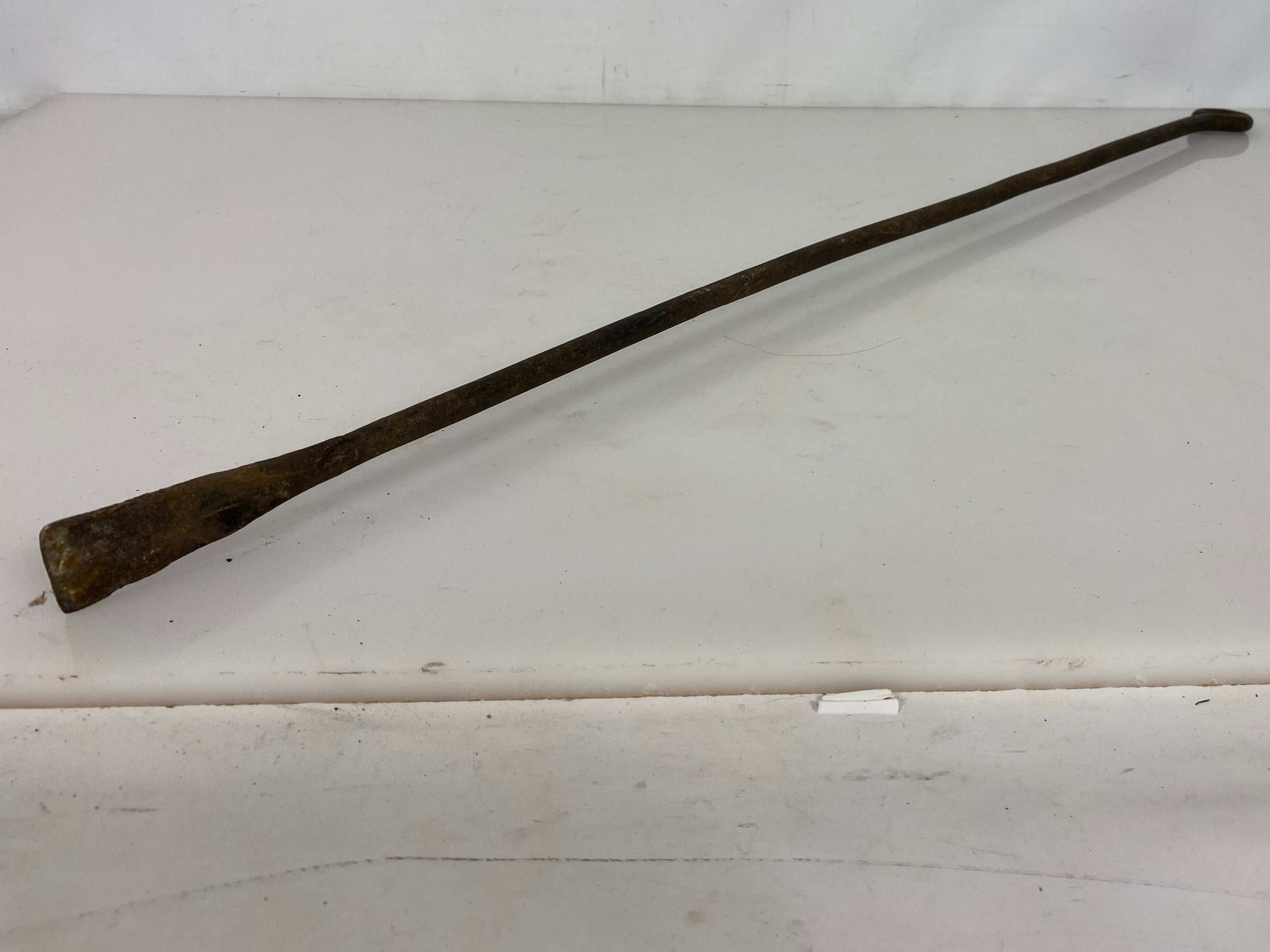 Antique Iron Fireplace Poker #3