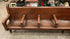 Antique J.S Ford Johnson & Co Lansing Union Station Hard Wood Bench