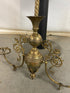 Antique Kurtz Farmhouse Brass Gas Light Fixture