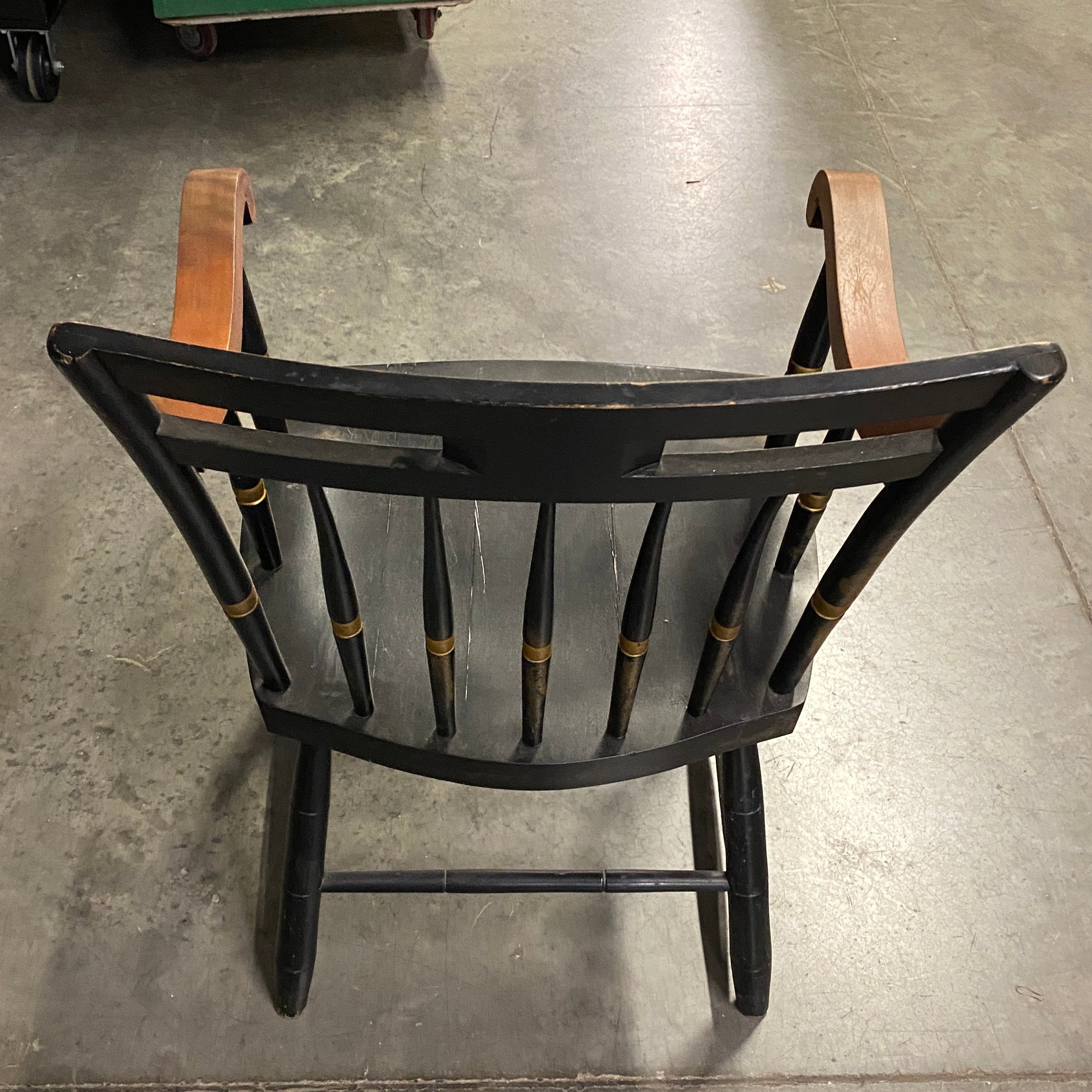 Antique Nichols & Stone Co Harvard Wooden Graduation Chair