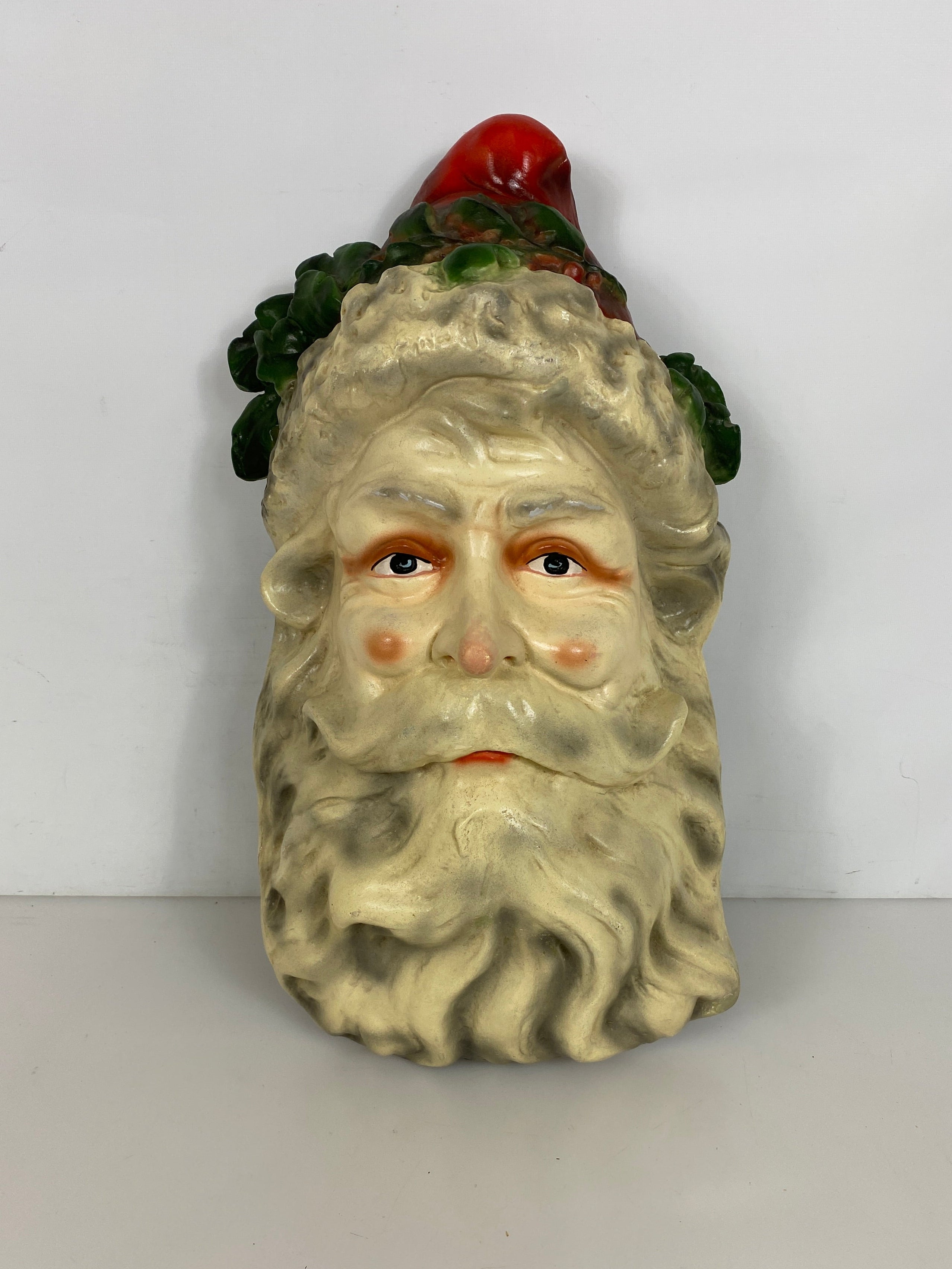 Antique Plaster Santa Face