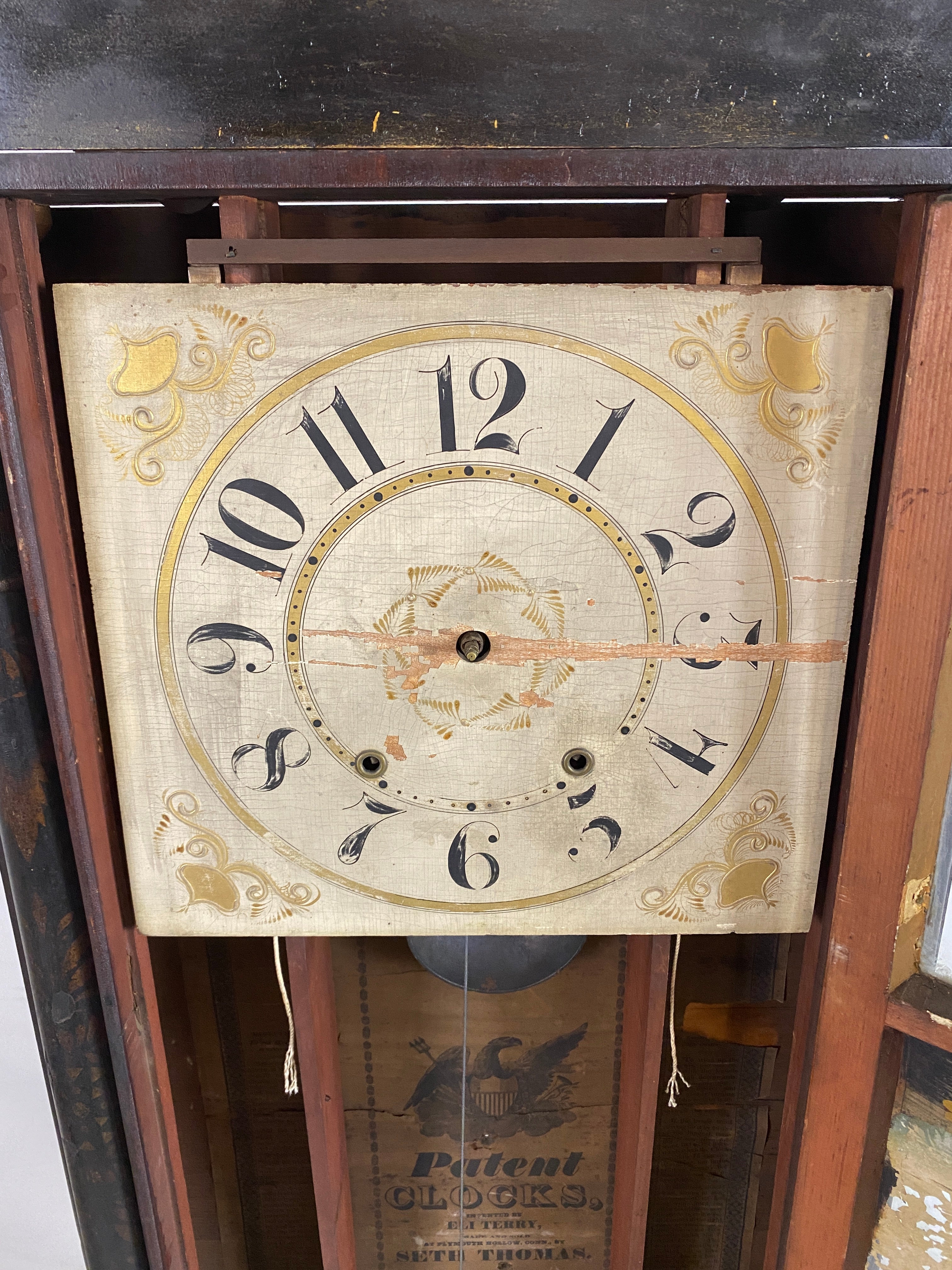 Antique Seth Thomas, Eli Terry Patent Column Mantel Clock