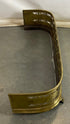 Antique Solid Brass Fireplace Fender w/ Feet