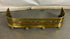 Antique Solid Brass Fireplace Fender w/ Feet