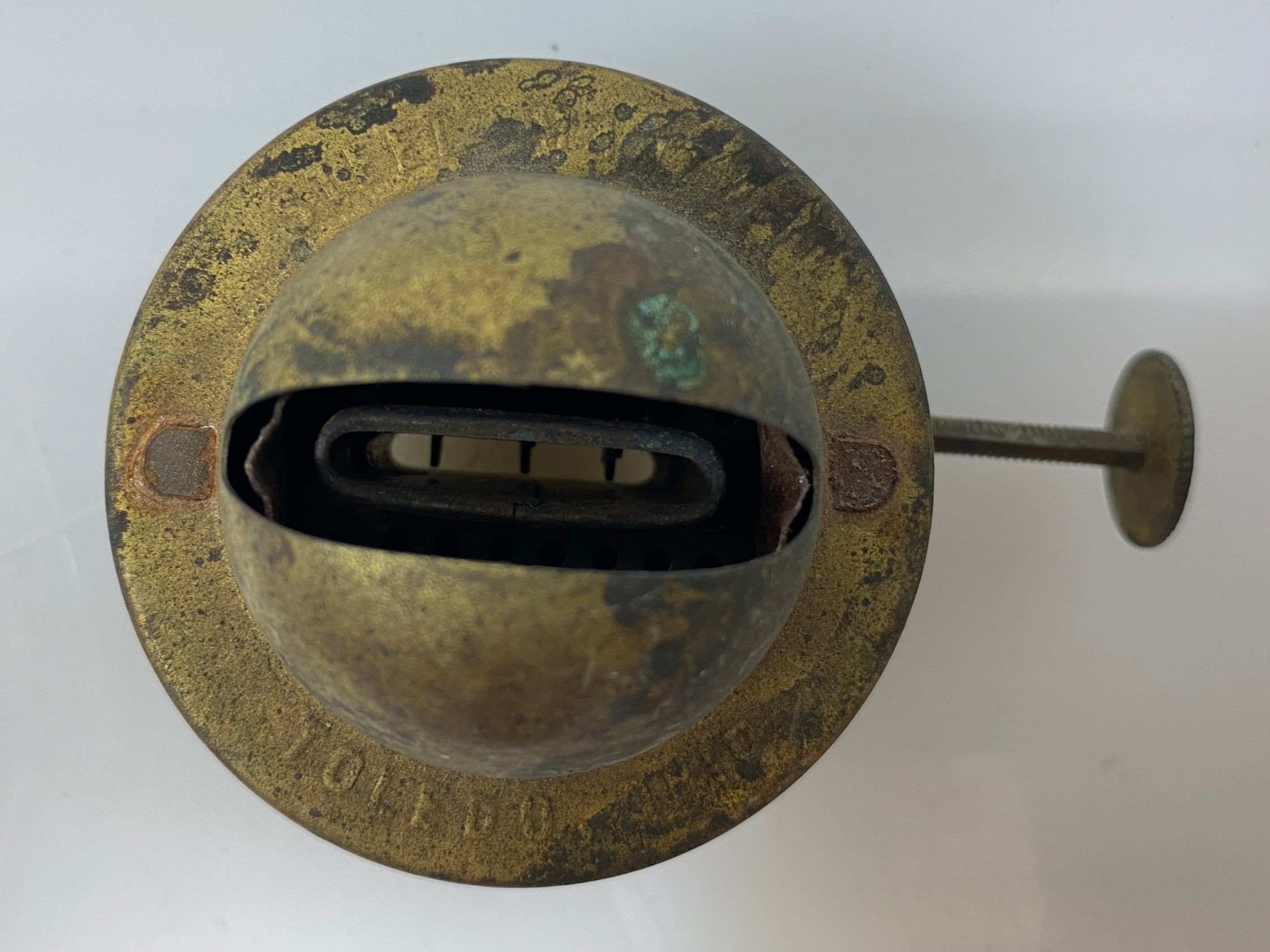 Antique Steel Mantle Toledo Ohio Lamp Burner #3
