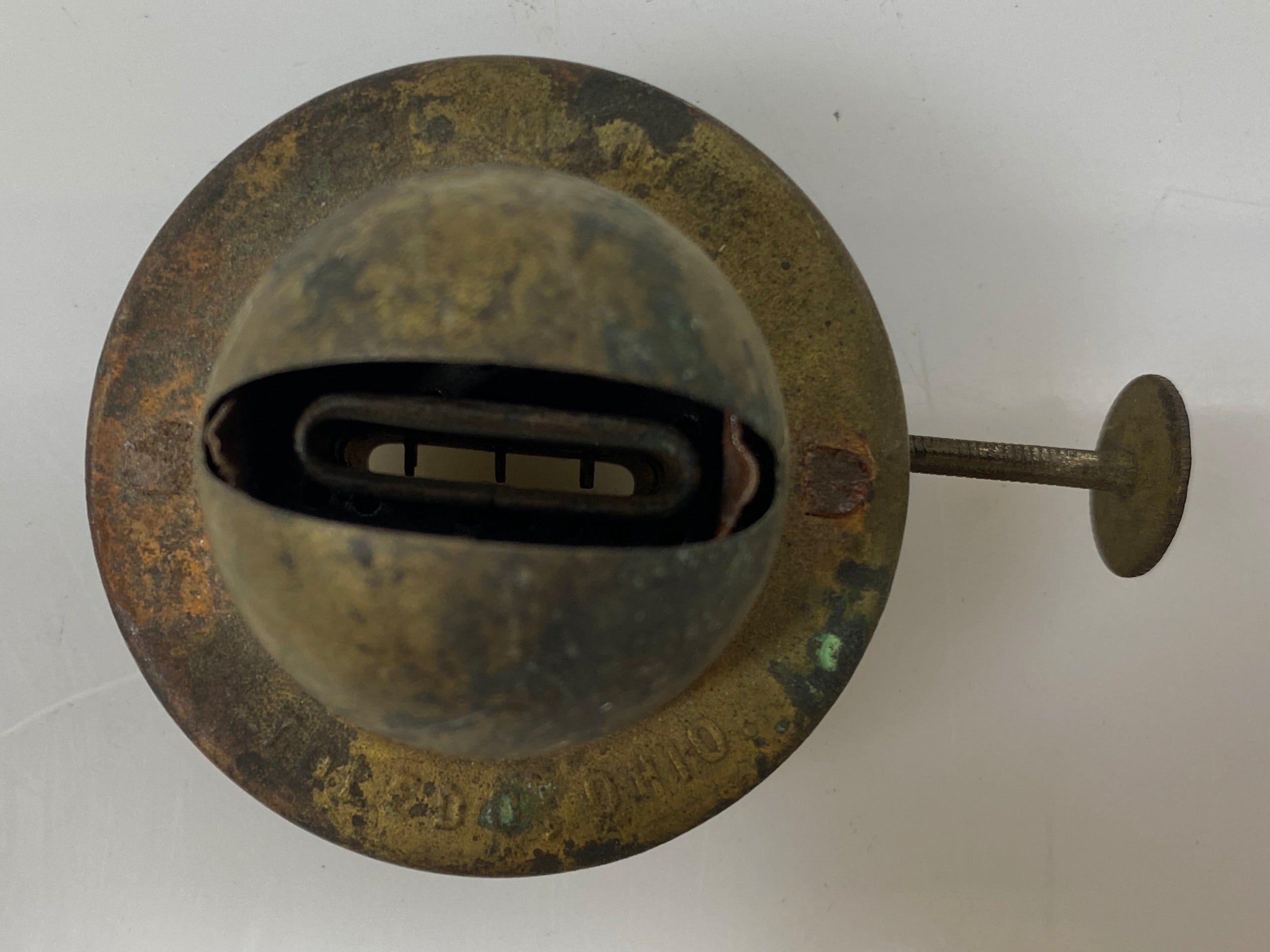 Antique Steel Mantle Toledo Ohio Lamp Burner #5