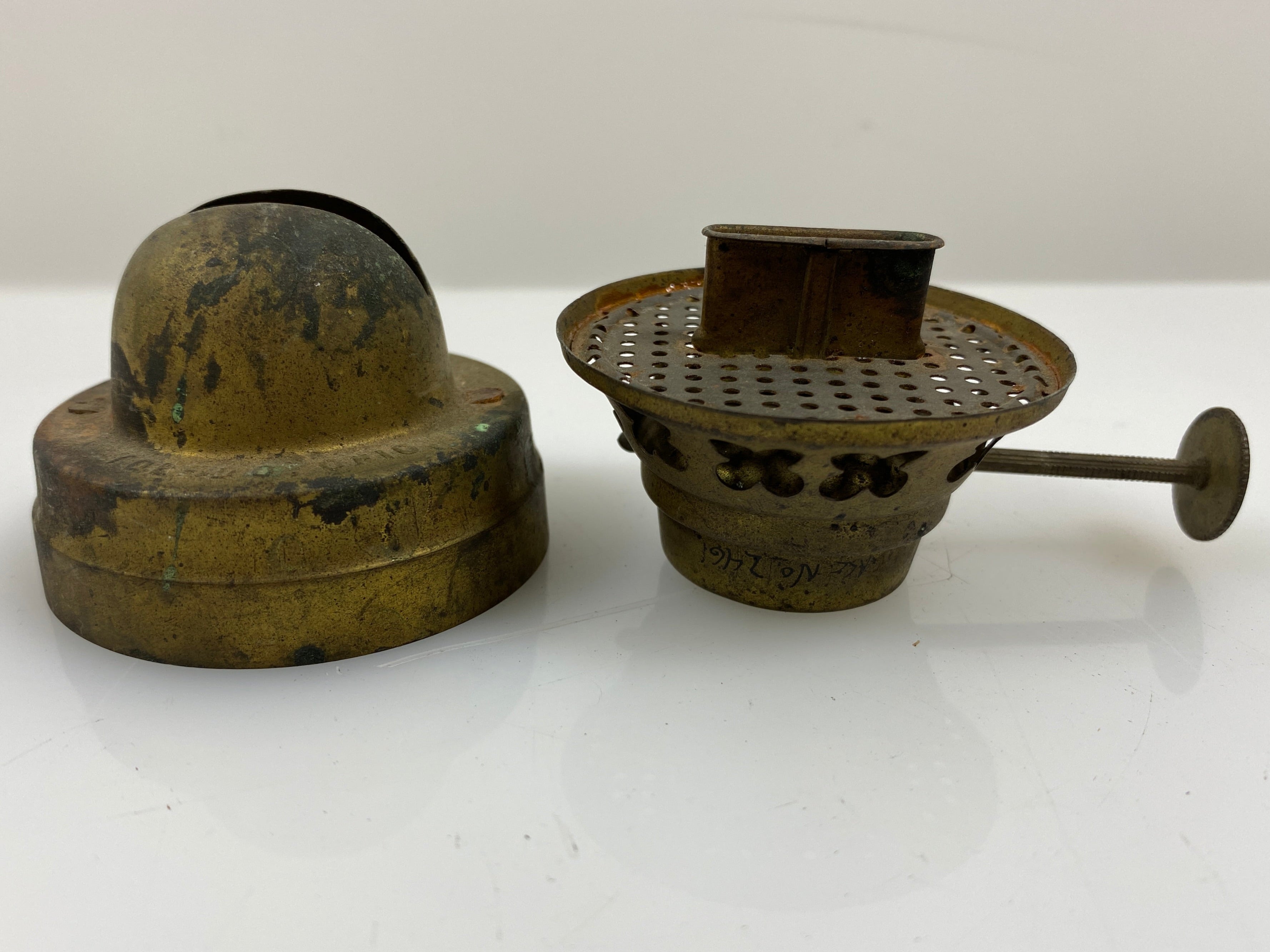 Antique Steel Mantle Toledo Ohio Lamp Burner #5