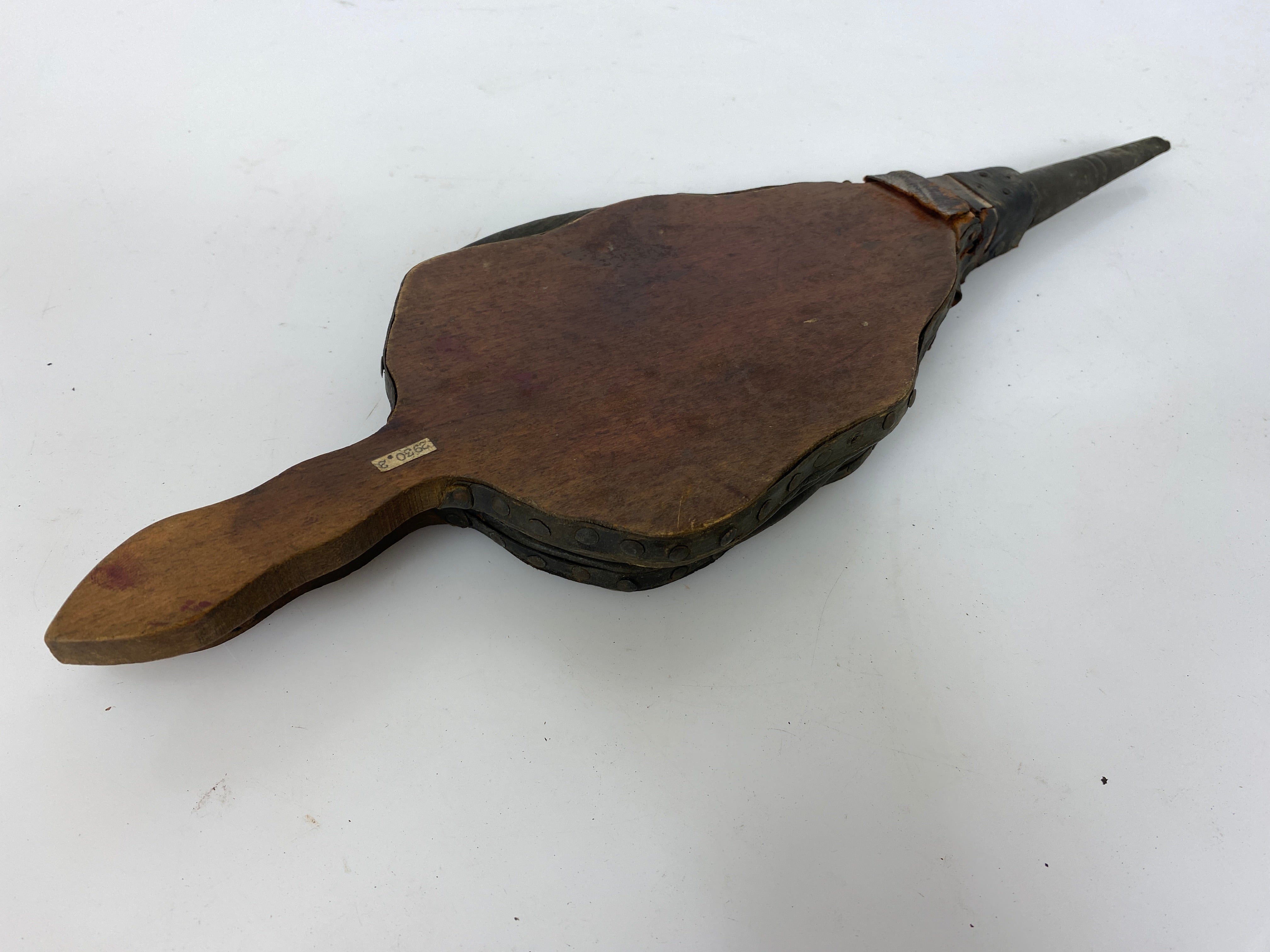 Antique Wood and Leather Bellows
