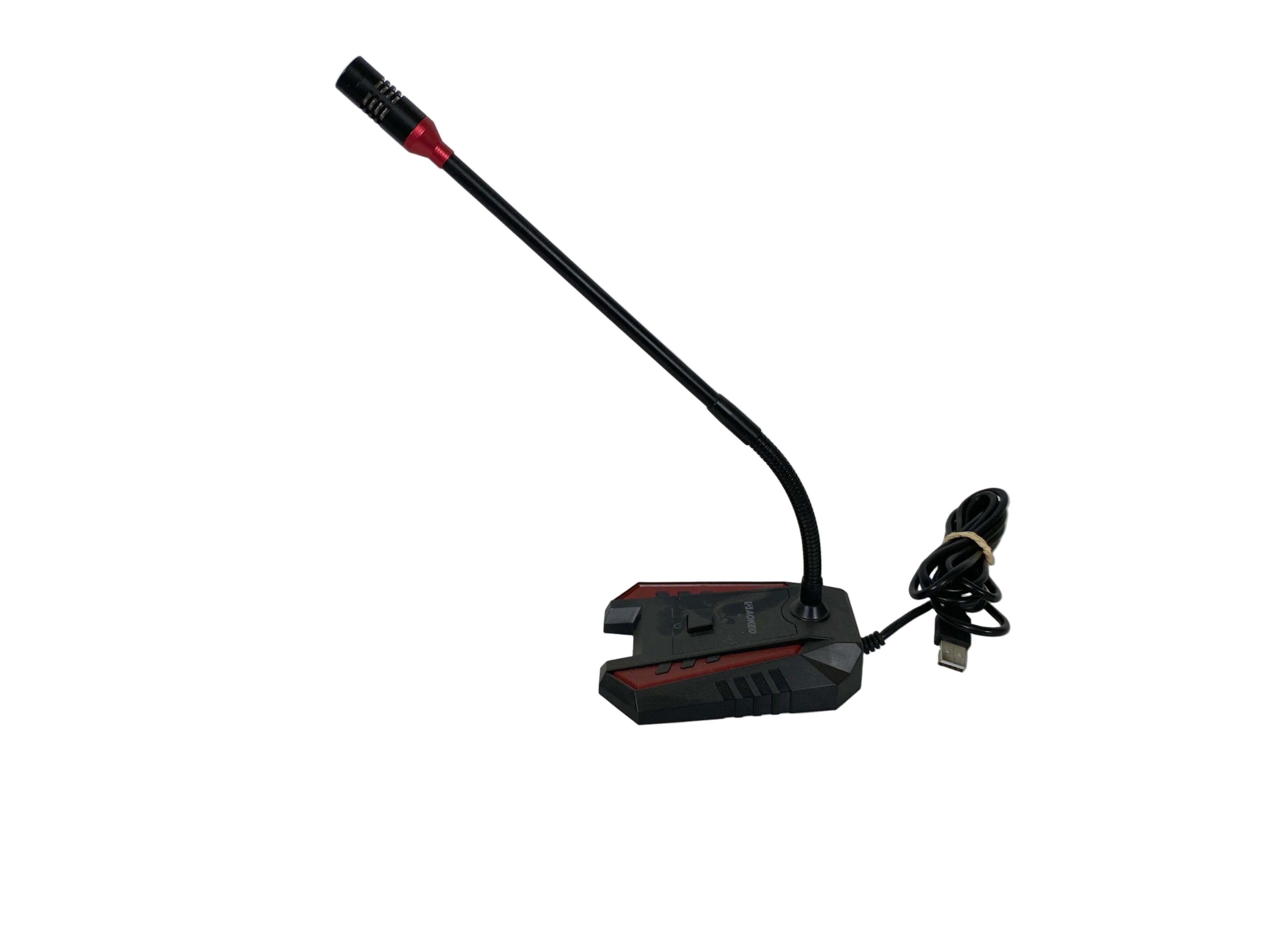 Aokeo USB Desktop Microphone Red & Black