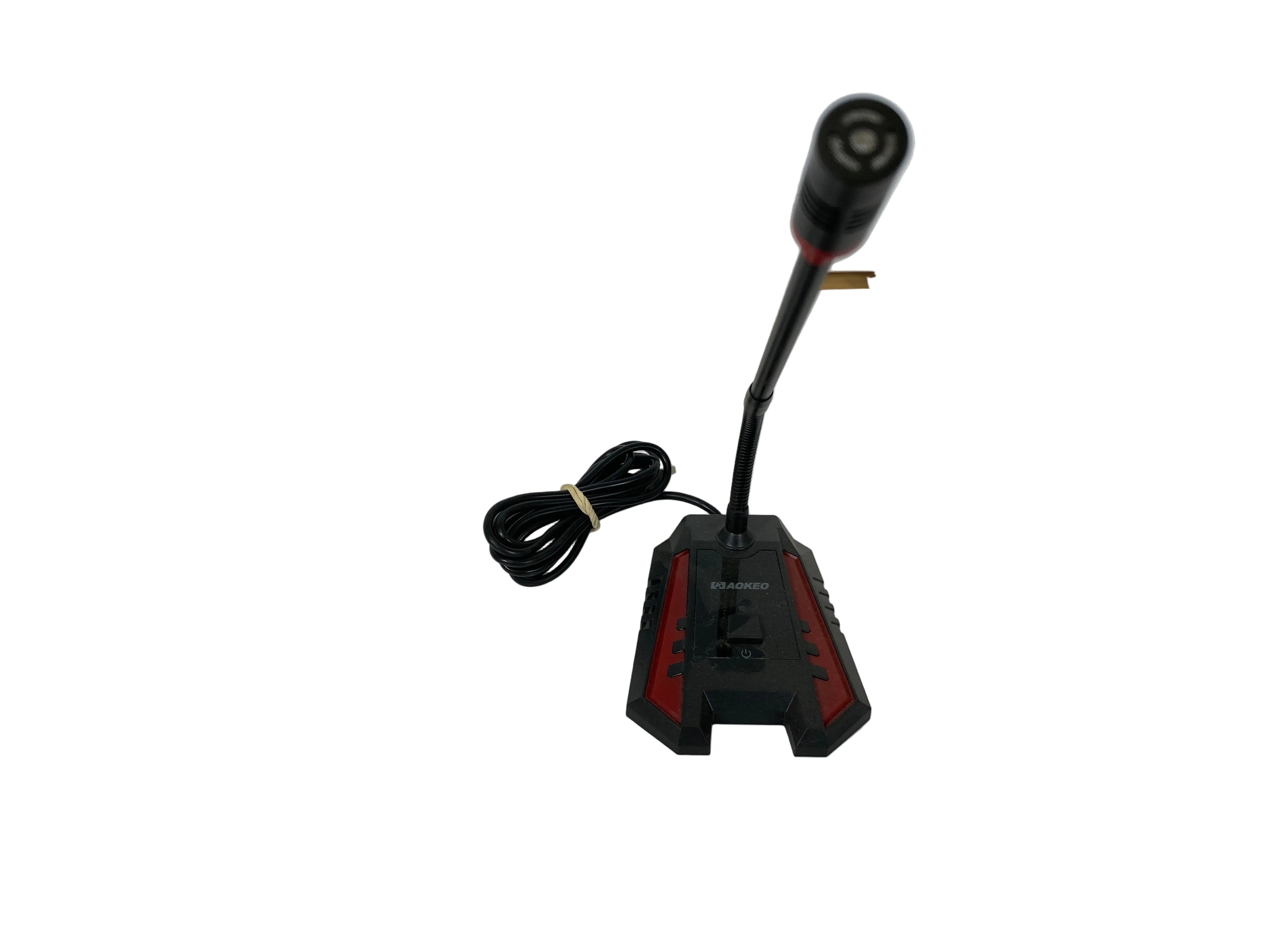 Aokeo USB Desktop Microphone Red & Black