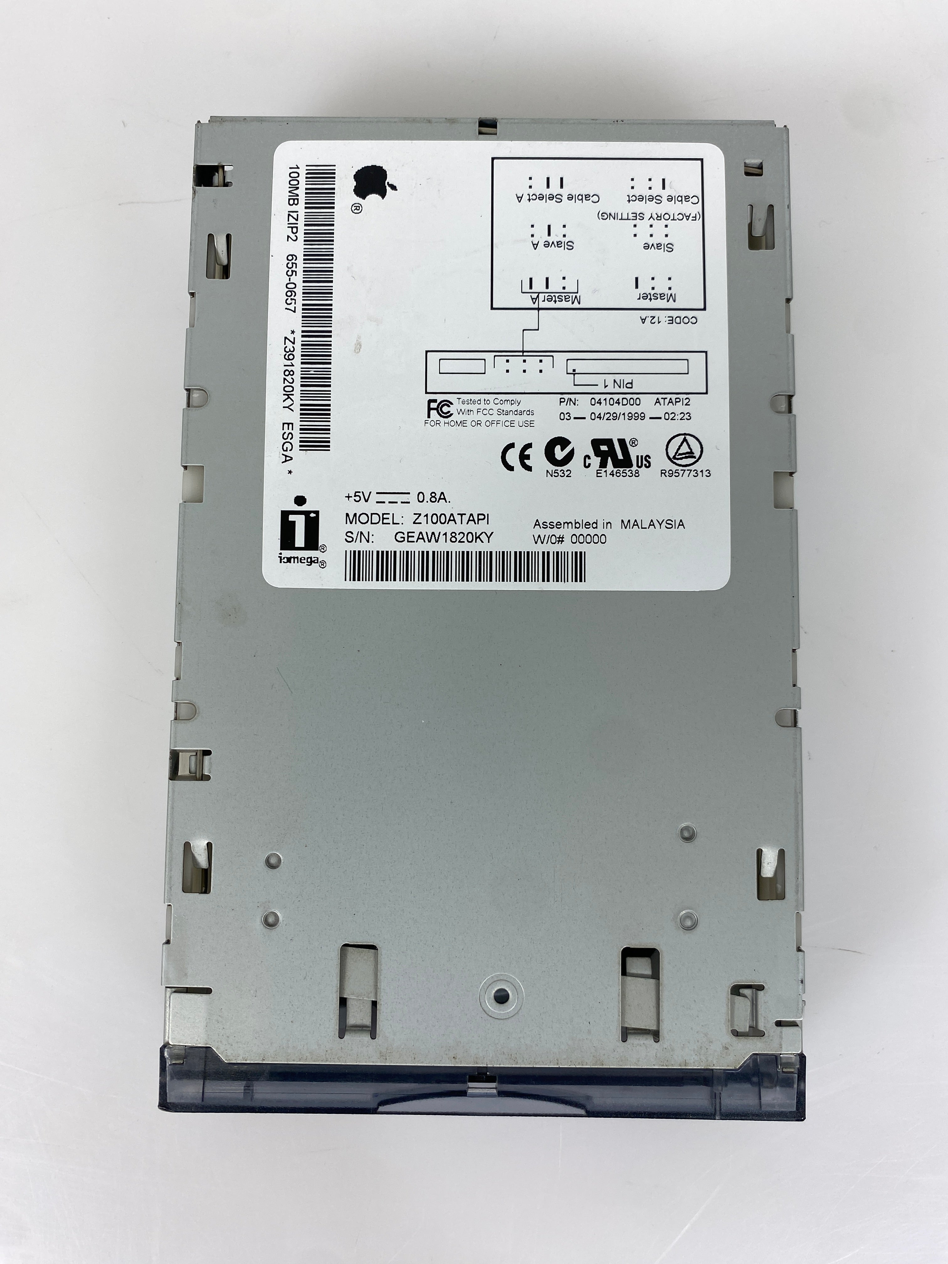 Apple 100MB IZIP2 655-0657 Zip Drive
