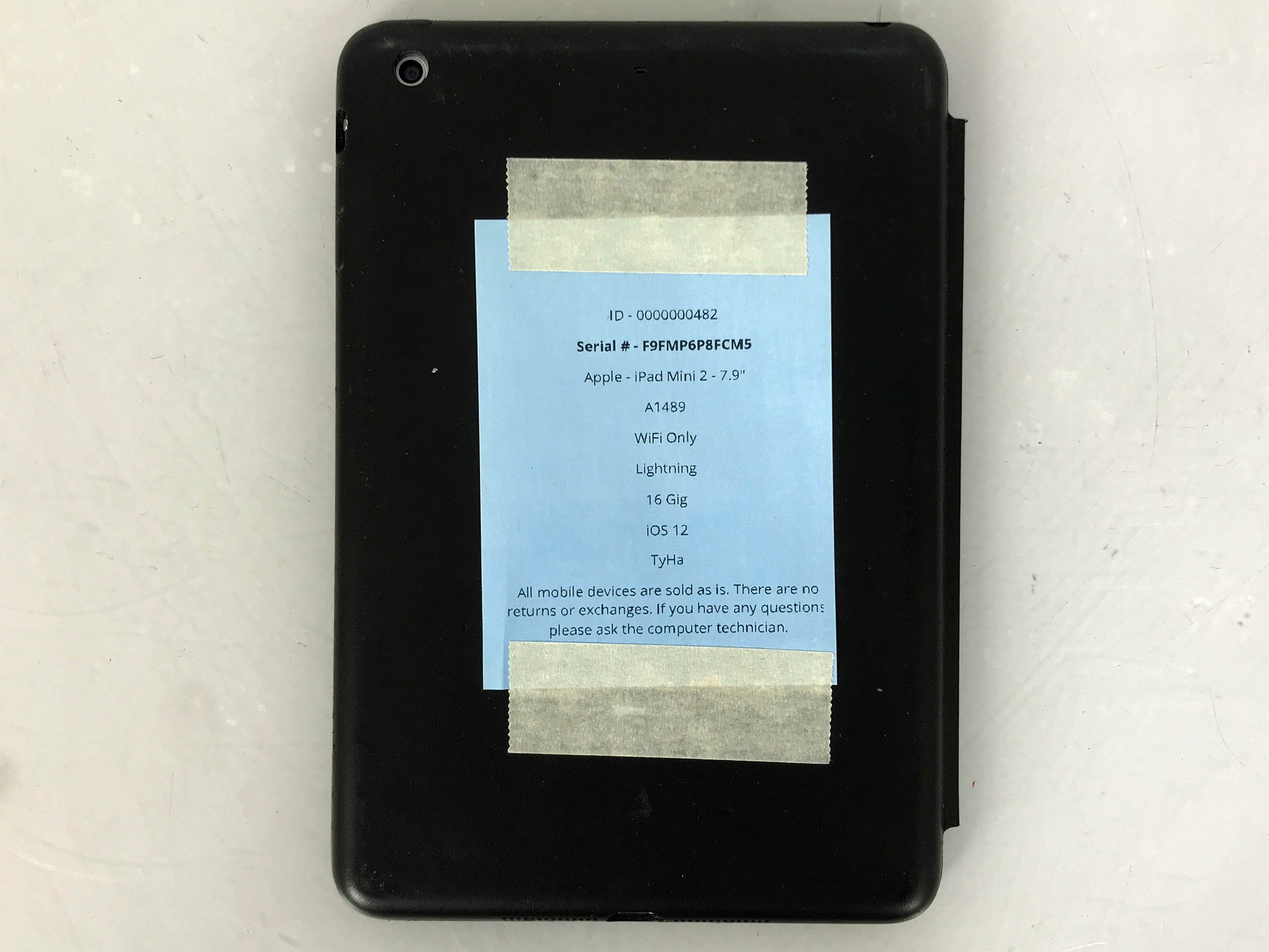 Apple iPad Mini 2 32GB 7.9" A1489 WiFi Only w/ Case