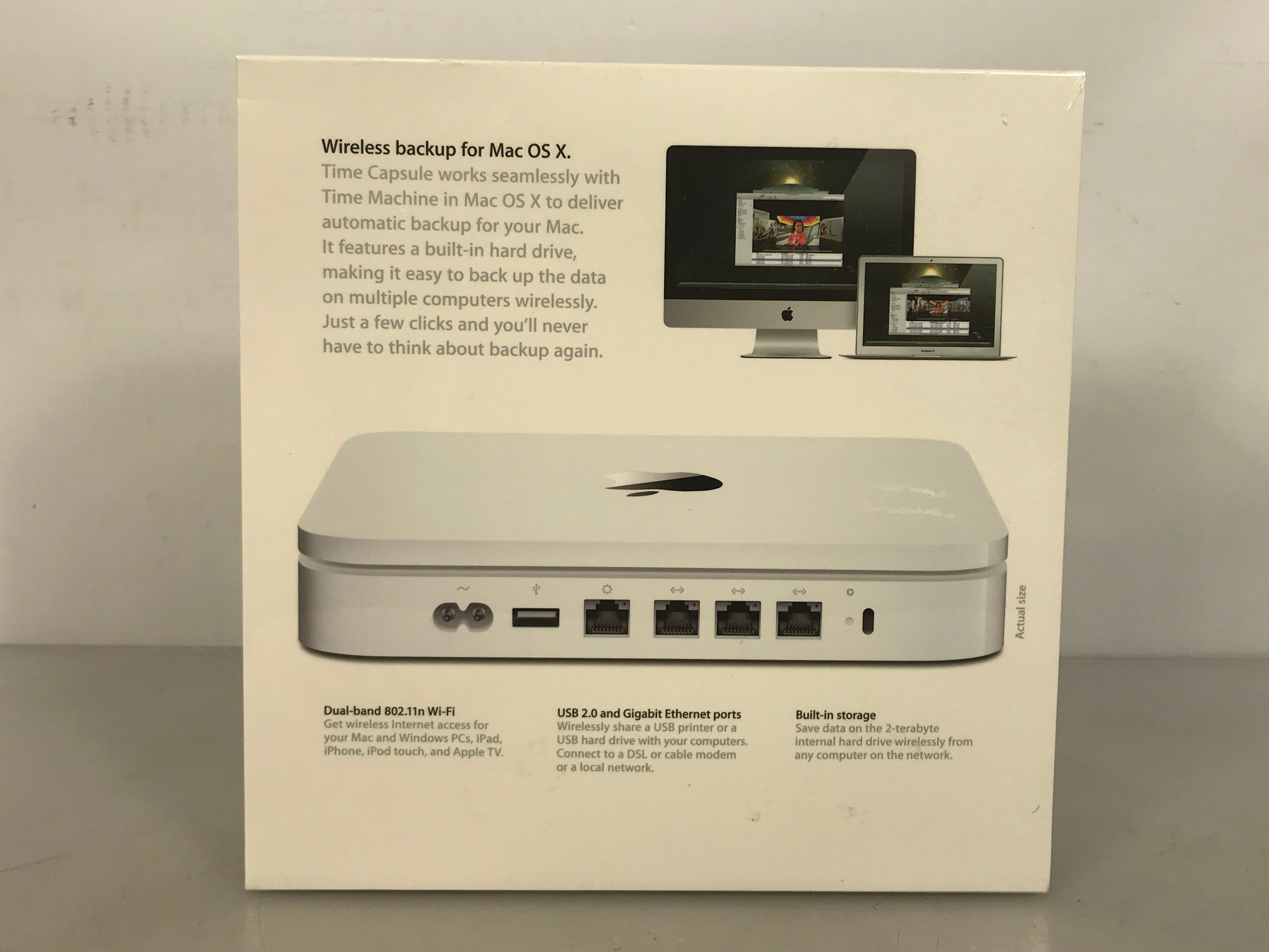 Apple Time Capsule 802.11n 4th Gen 2TB Wi-Fi Hard Drive *New*