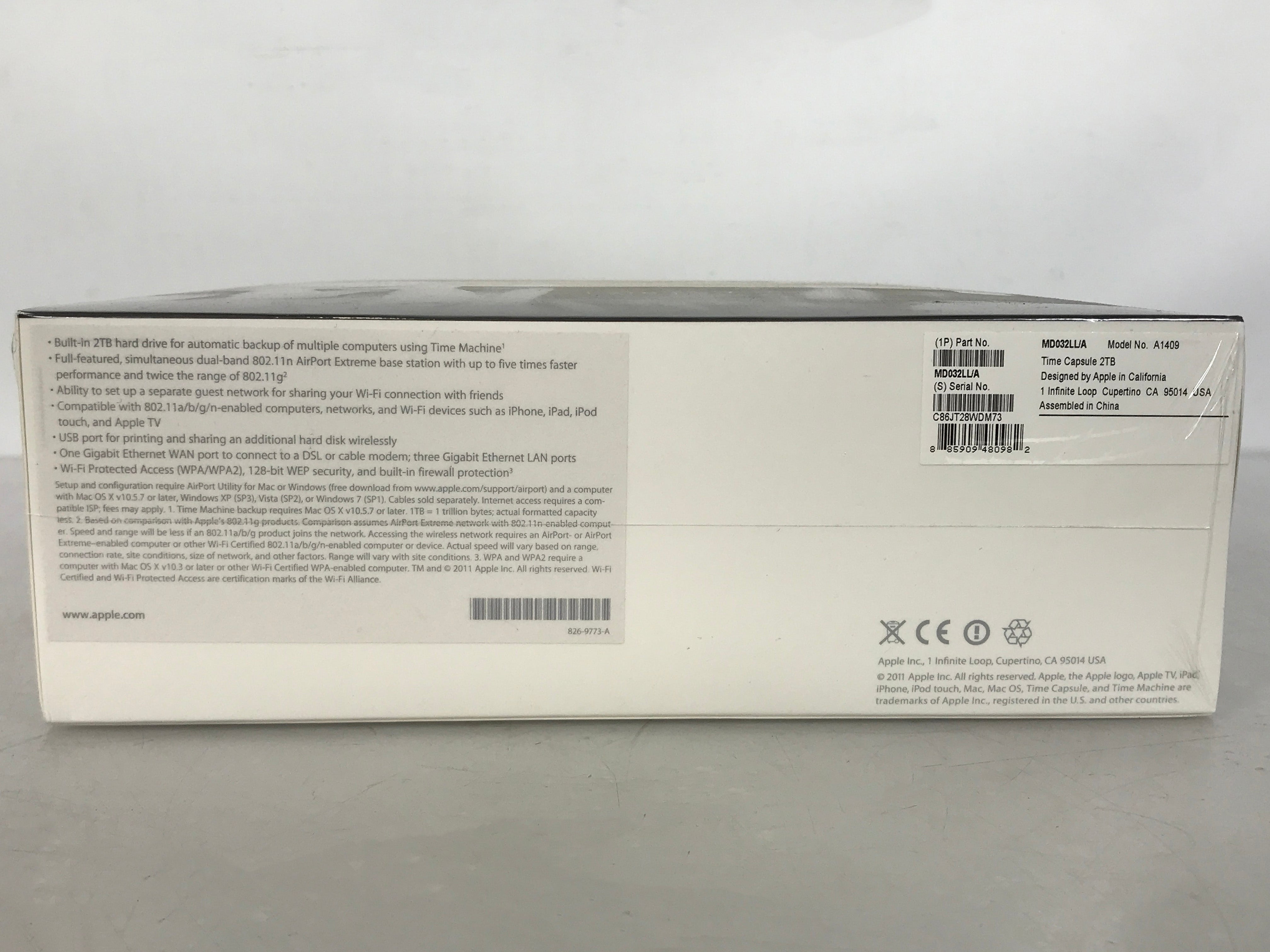 Apple Time Capsule 802.11n 4th Gen 2TB Wi-Fi Hard Drive *New*