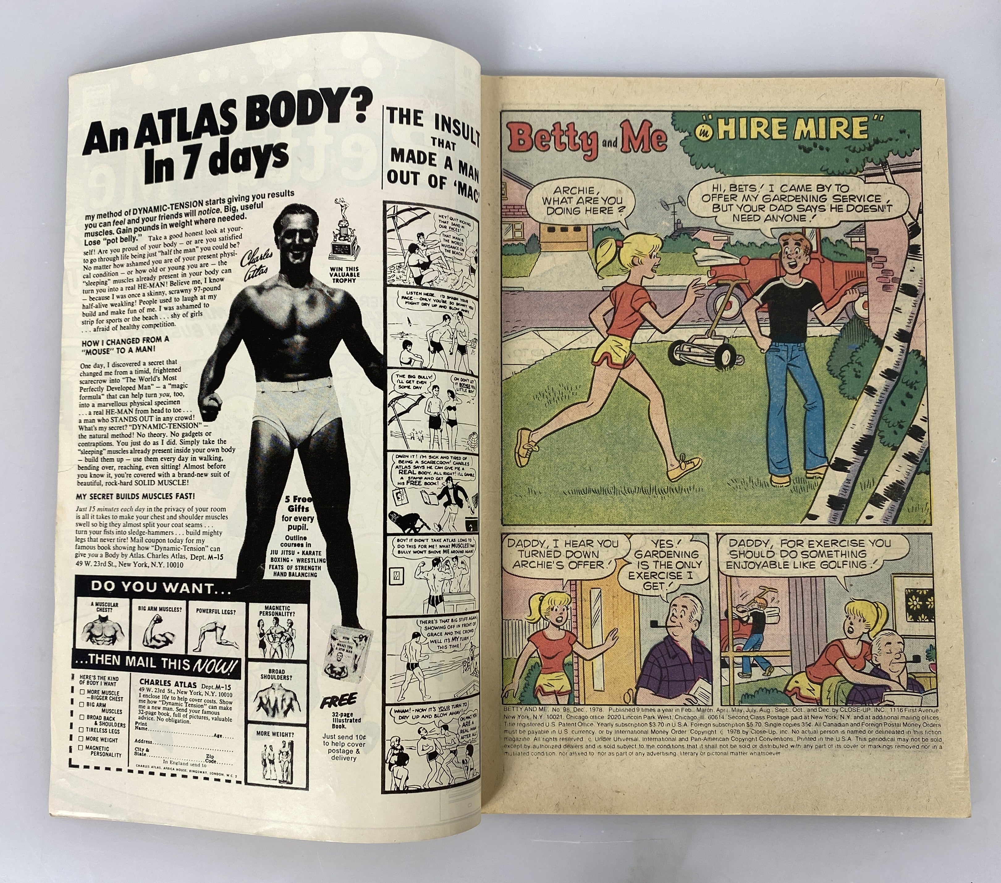 Archie Comic Betty and Me Lot of 3 1979
