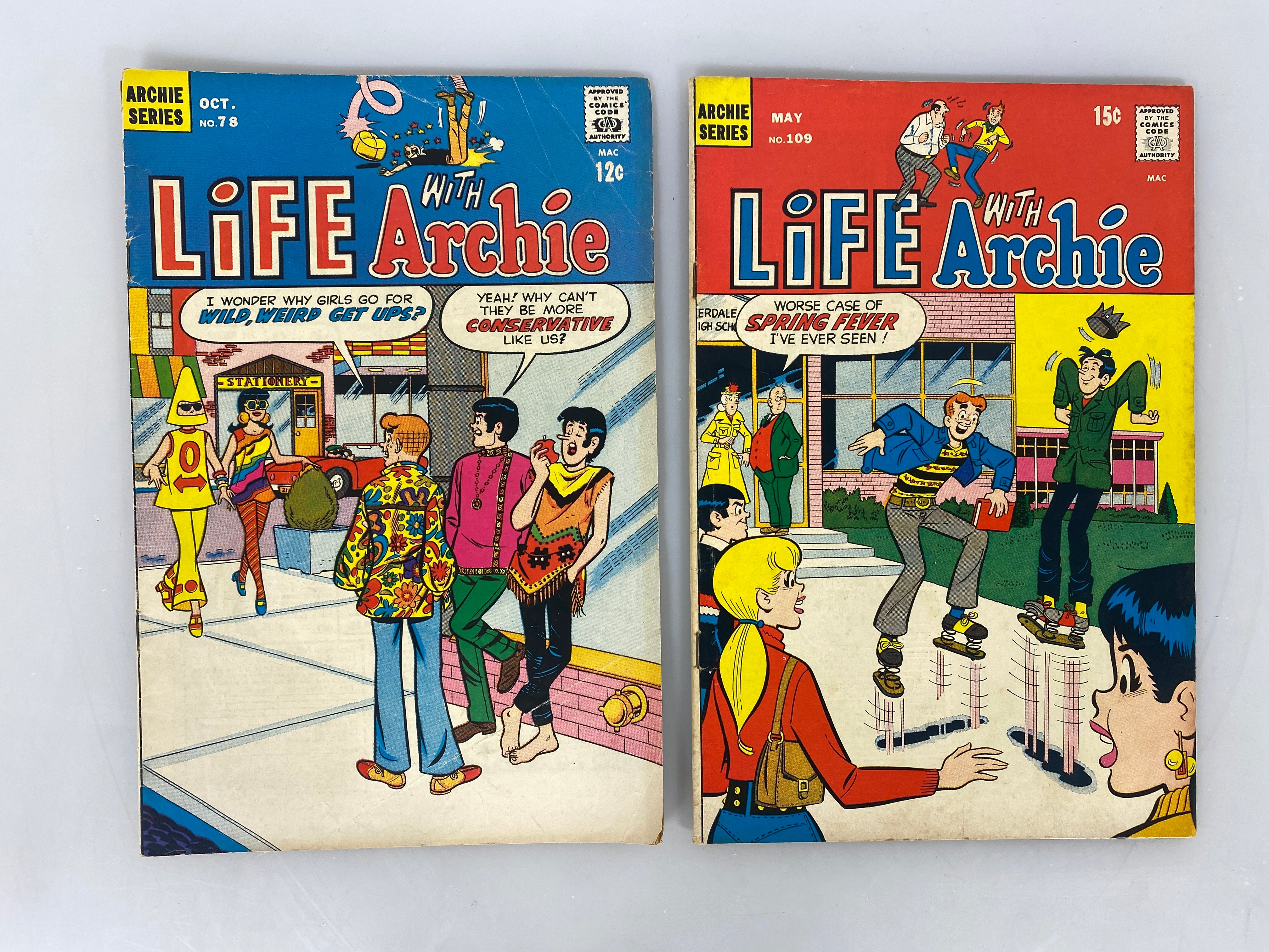 Archie Comic Life with Archie Lot of 2 No 30 1968-1971