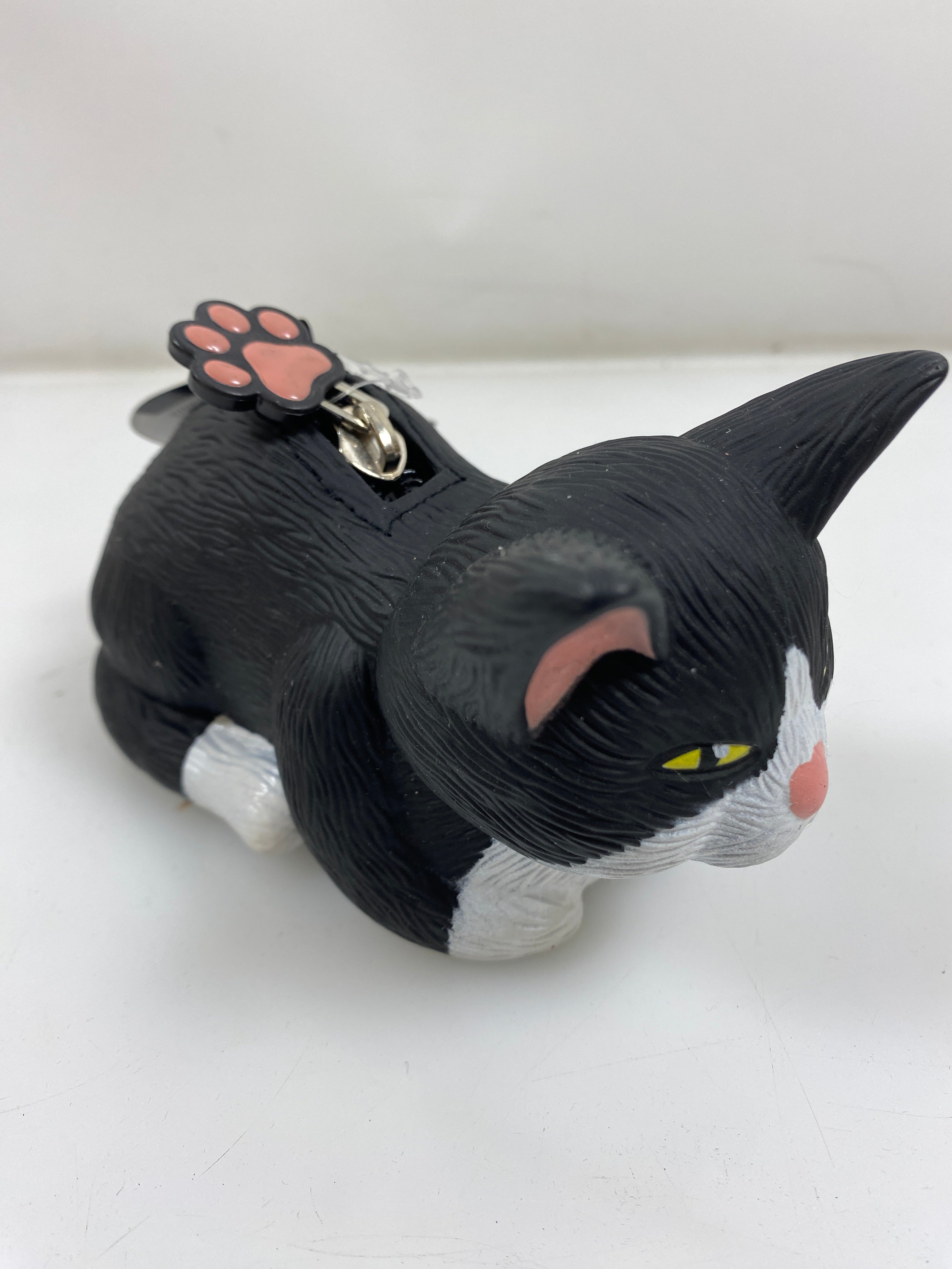 Archie McPhee Black and White Cat Coin Purse
