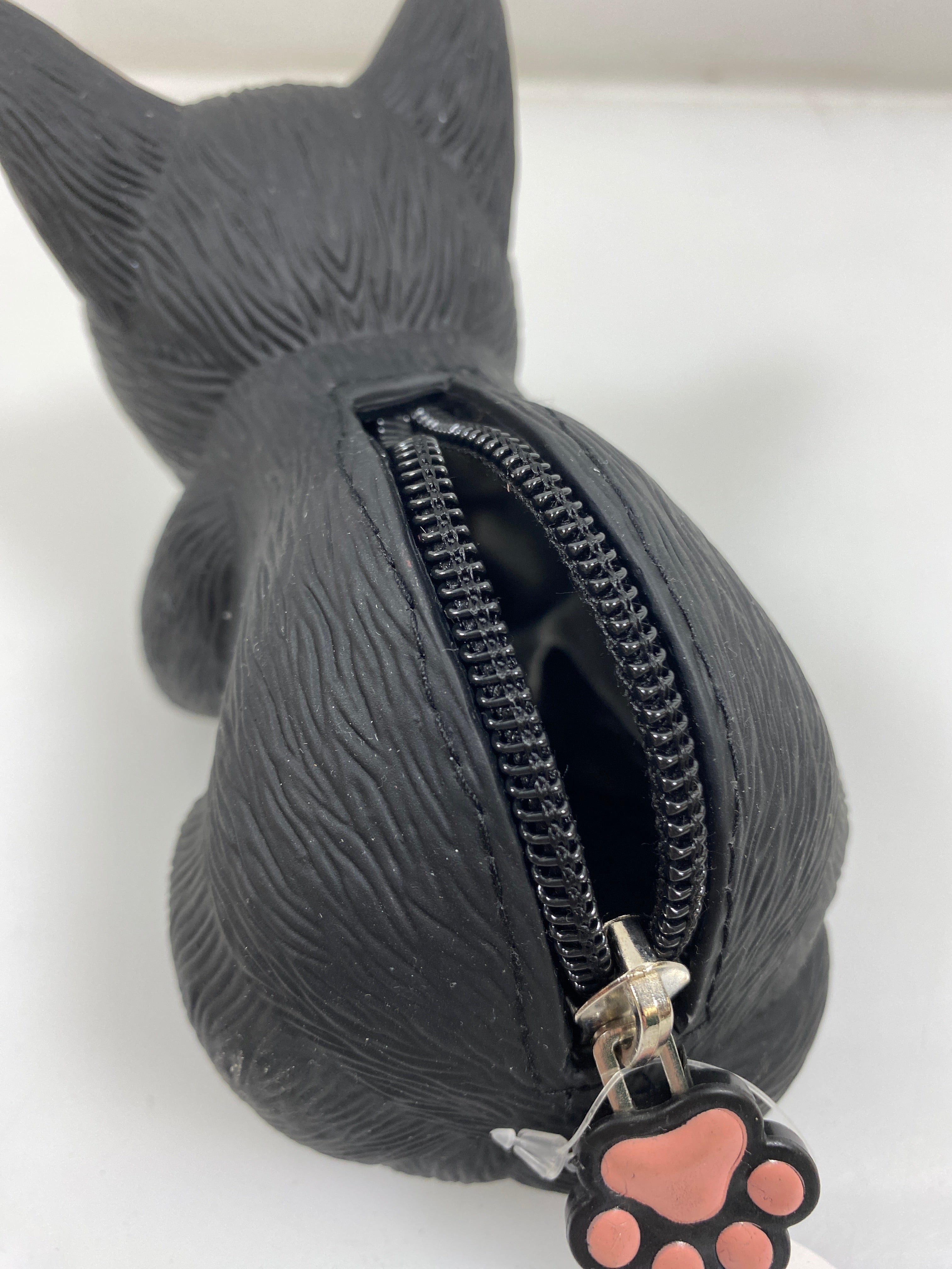 Archie McPhee Black and White Cat Coin Purse
