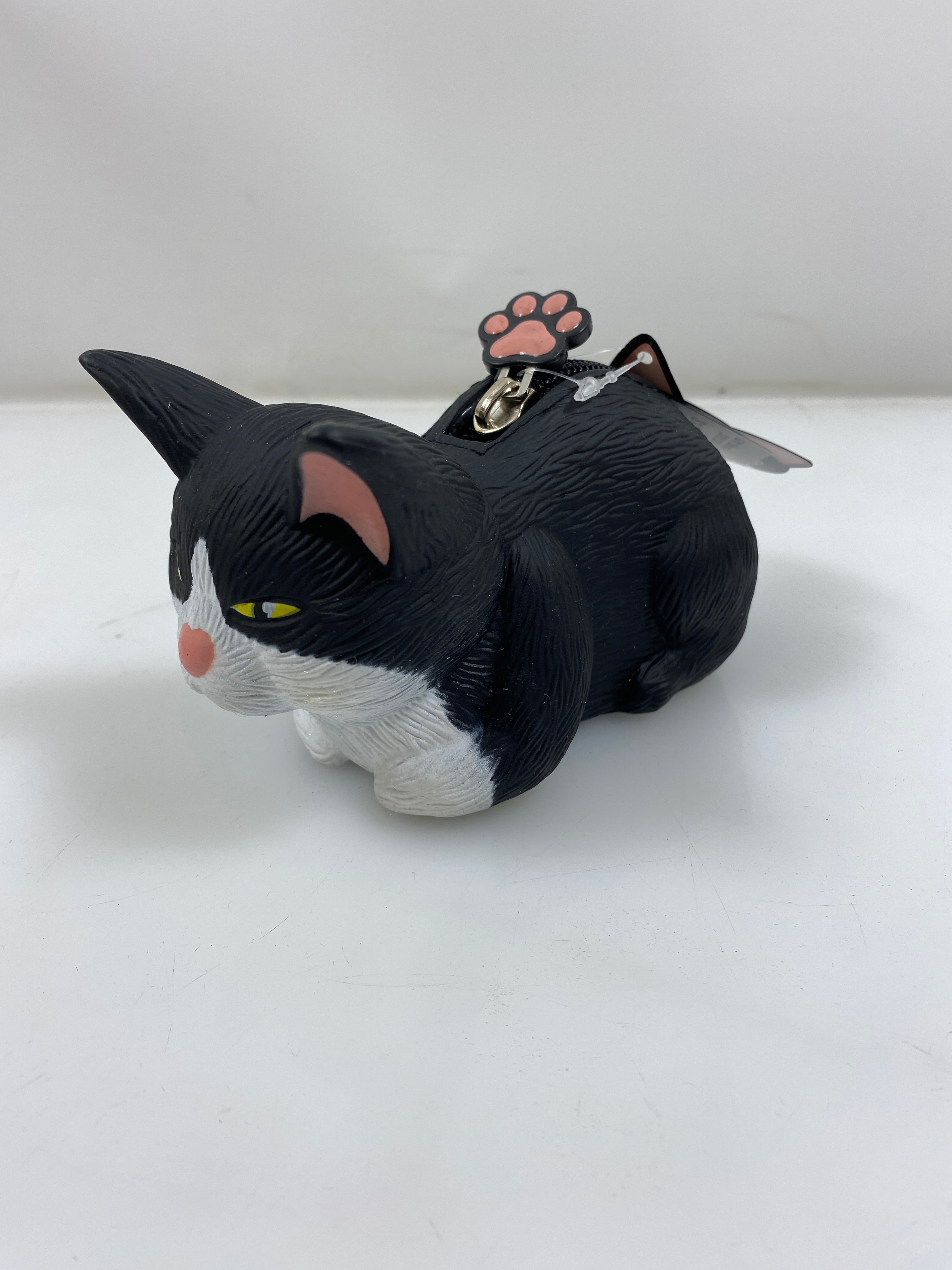 Archie McPhee Black and White Cat Coin Purse