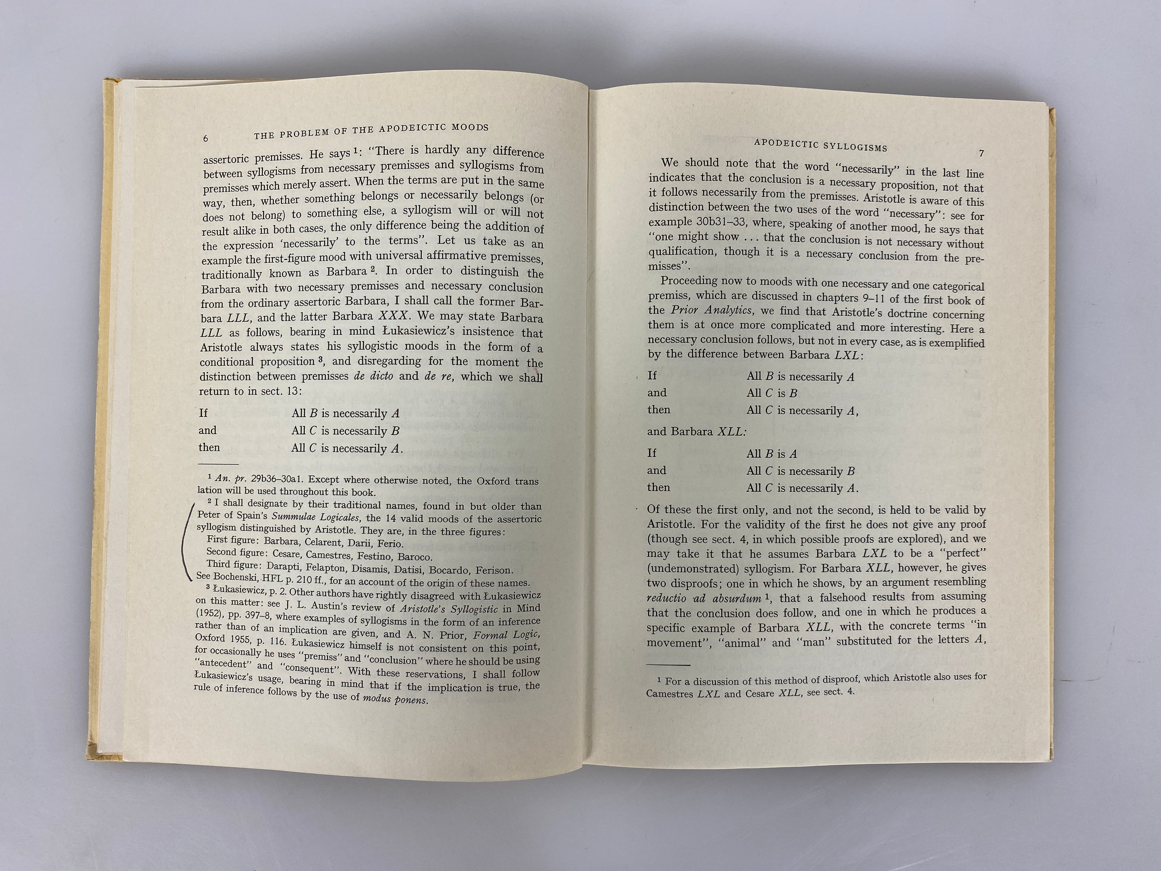 Aristotle's Modal Syllogisms by Storrs McCall 1963 Ex-Library SC