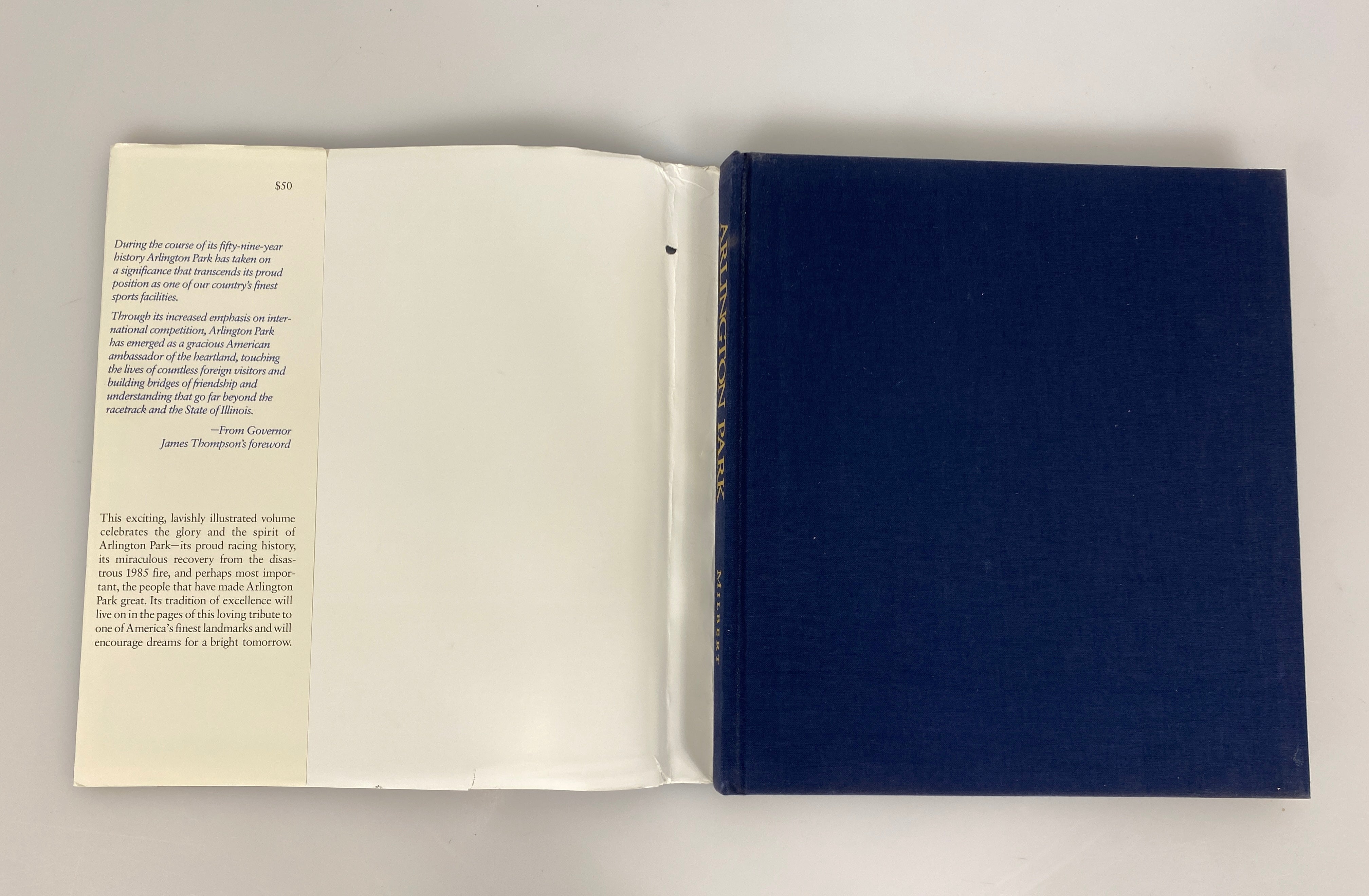 Arlington Park 1927-1986 by Neil Milbert 1986 First Edition HC DJ