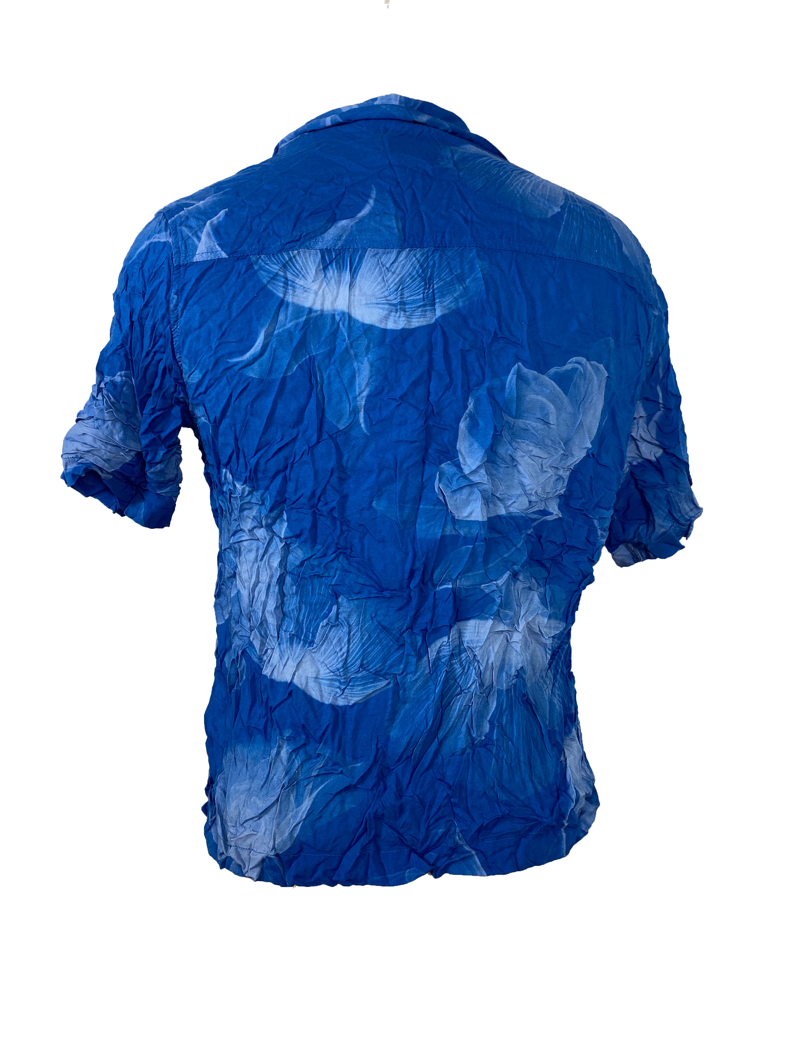 Armani Exchange Blue Button-up T-Shirt Men's Size XS