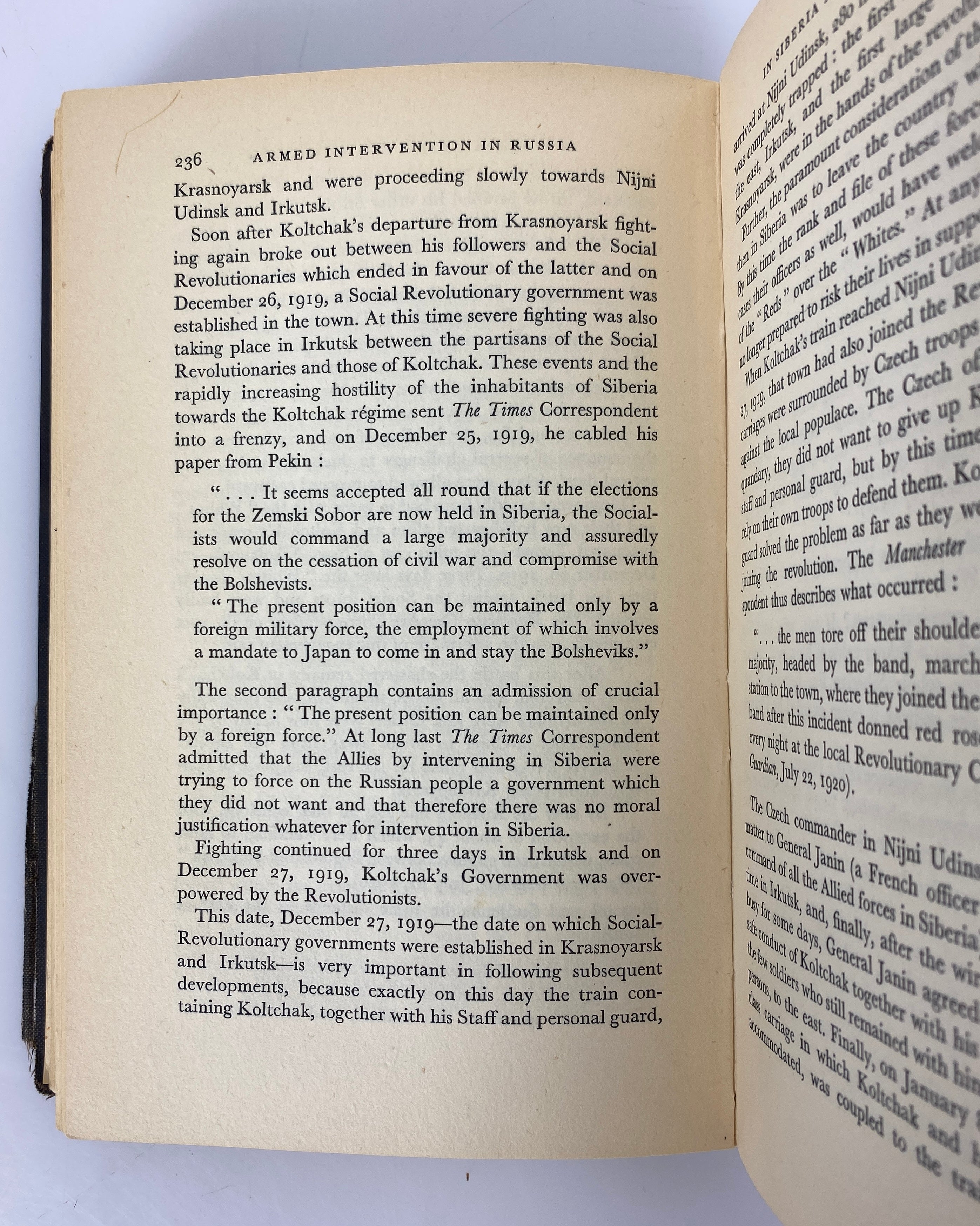 Armed Intervention in Russia 1918-1922 by Coates & Coates 1935 Ex-Library HC