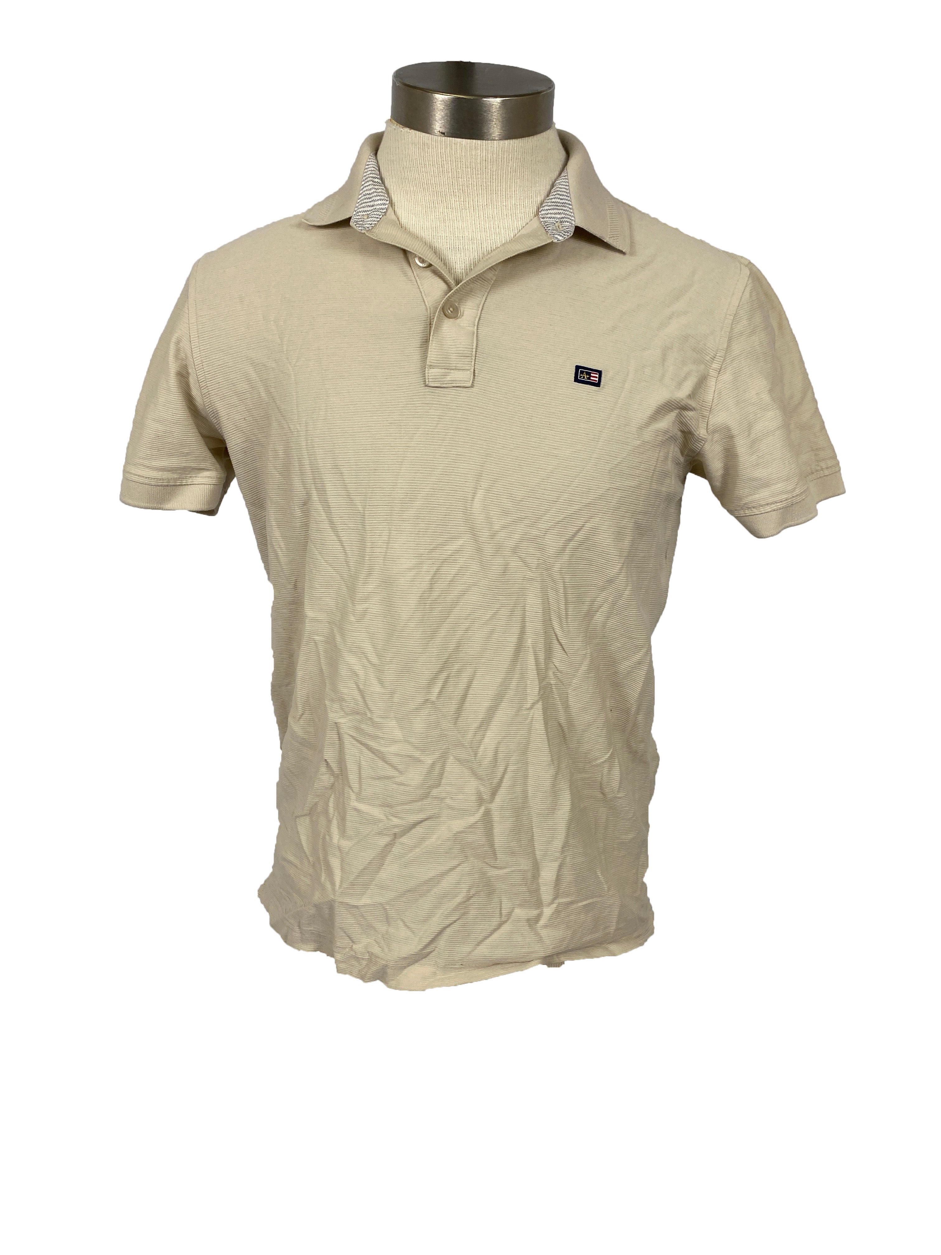 Arrow Beige Polo Shirt Men's Size M