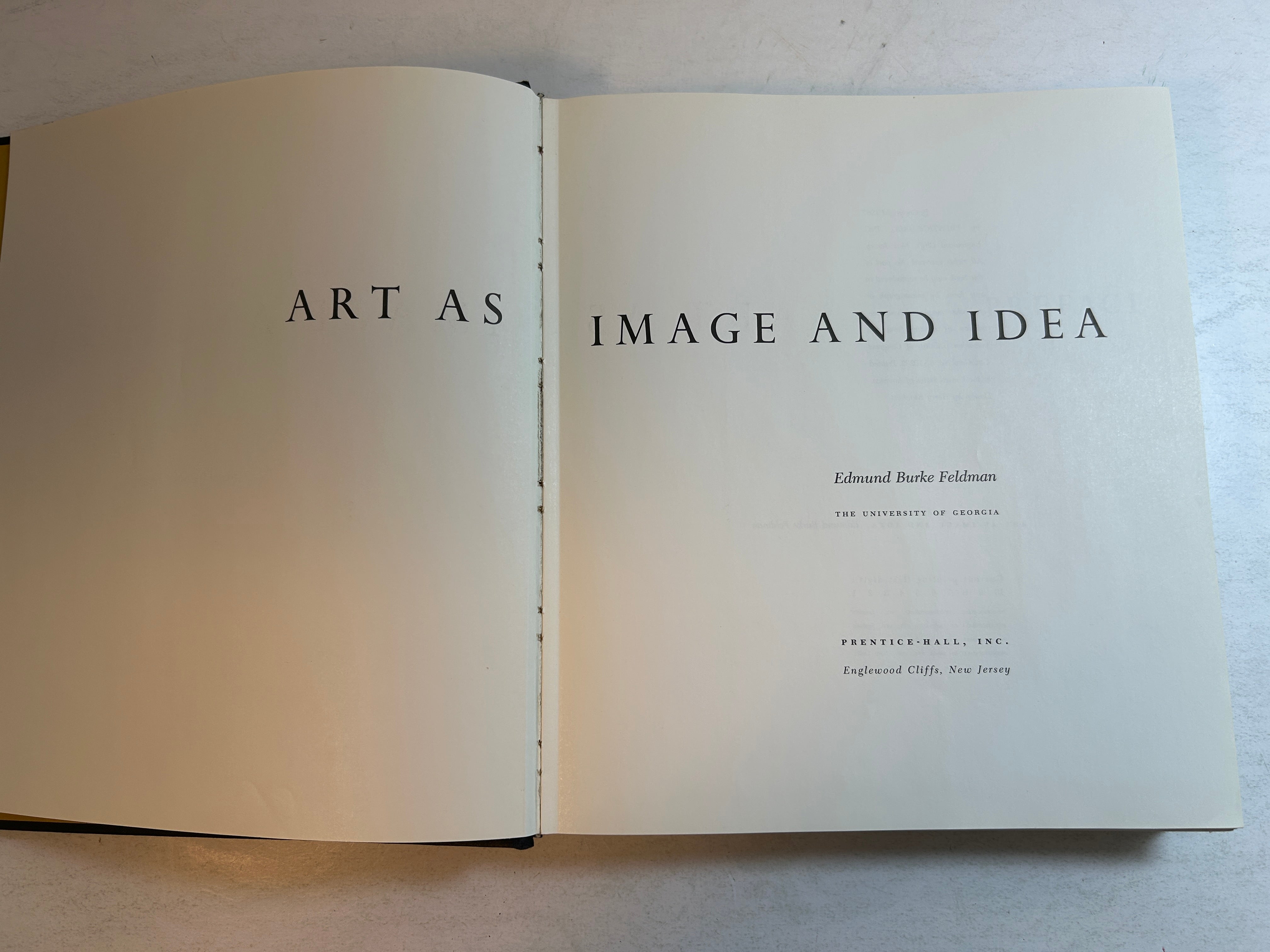 Art as Image and Idea Edmund Burke Feldman Prentice-Hall 1967 HC