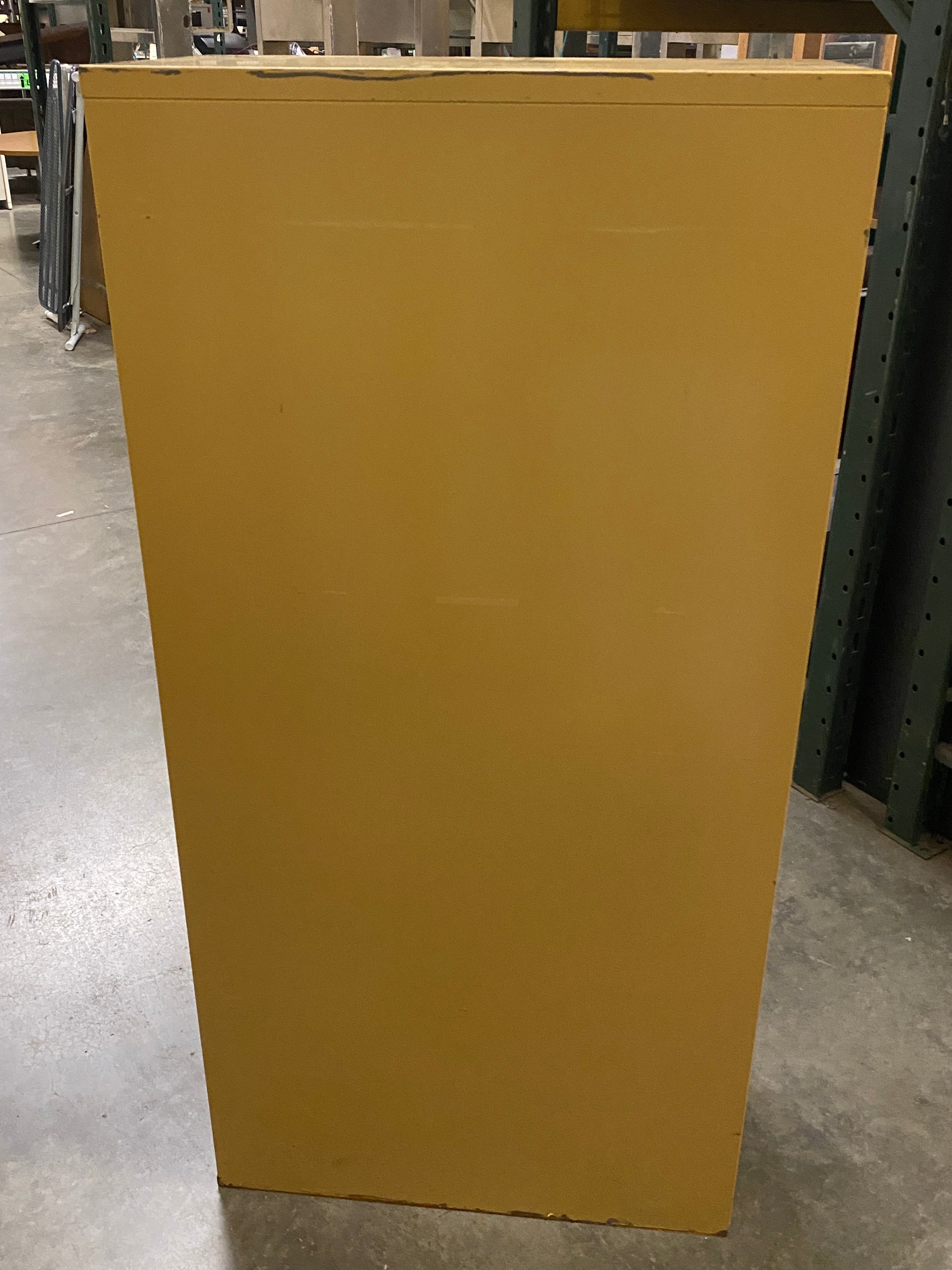 Art Metal Mustard Colored 5 Drawer Lockable File Cabinet