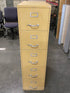 Art Metal Mustard Colored 5 Drawer Lockable File Cabinet