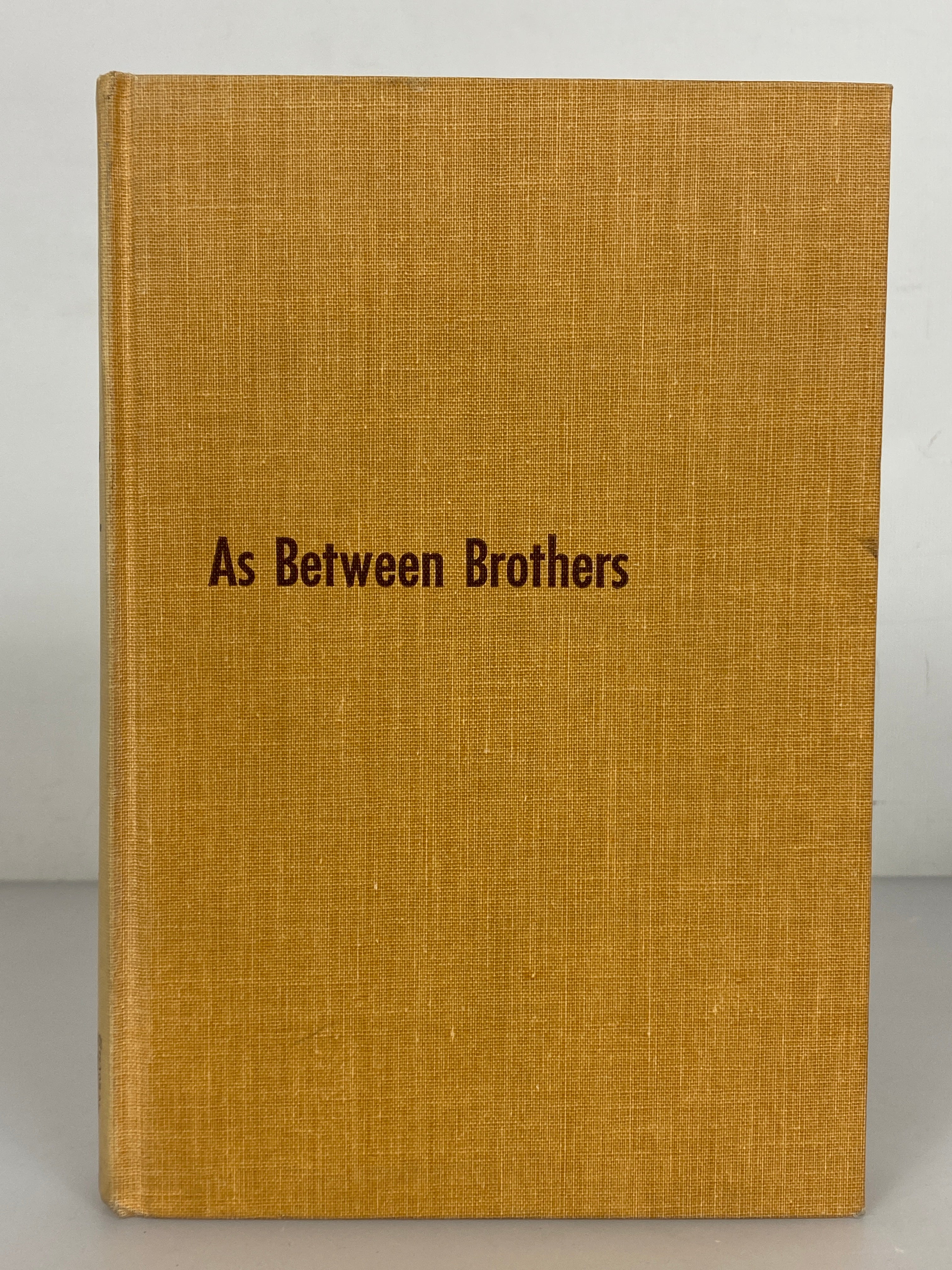 As Between Brothers by Richard Solberg 1957 Signed HC Lutheran World Federation