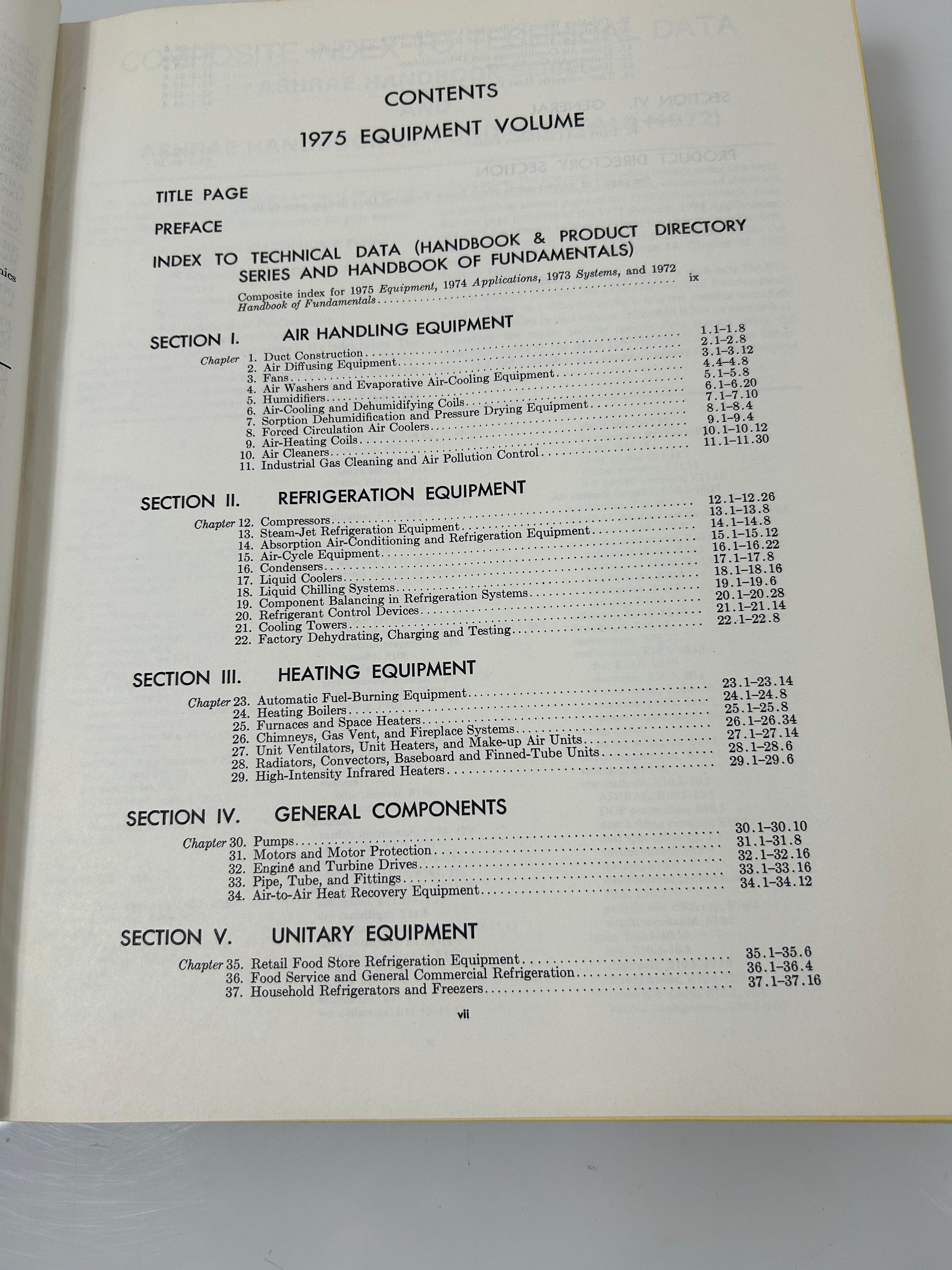 ASHRAE Handbook & Product Directory 1975 Equipment HVAC Vintage HC