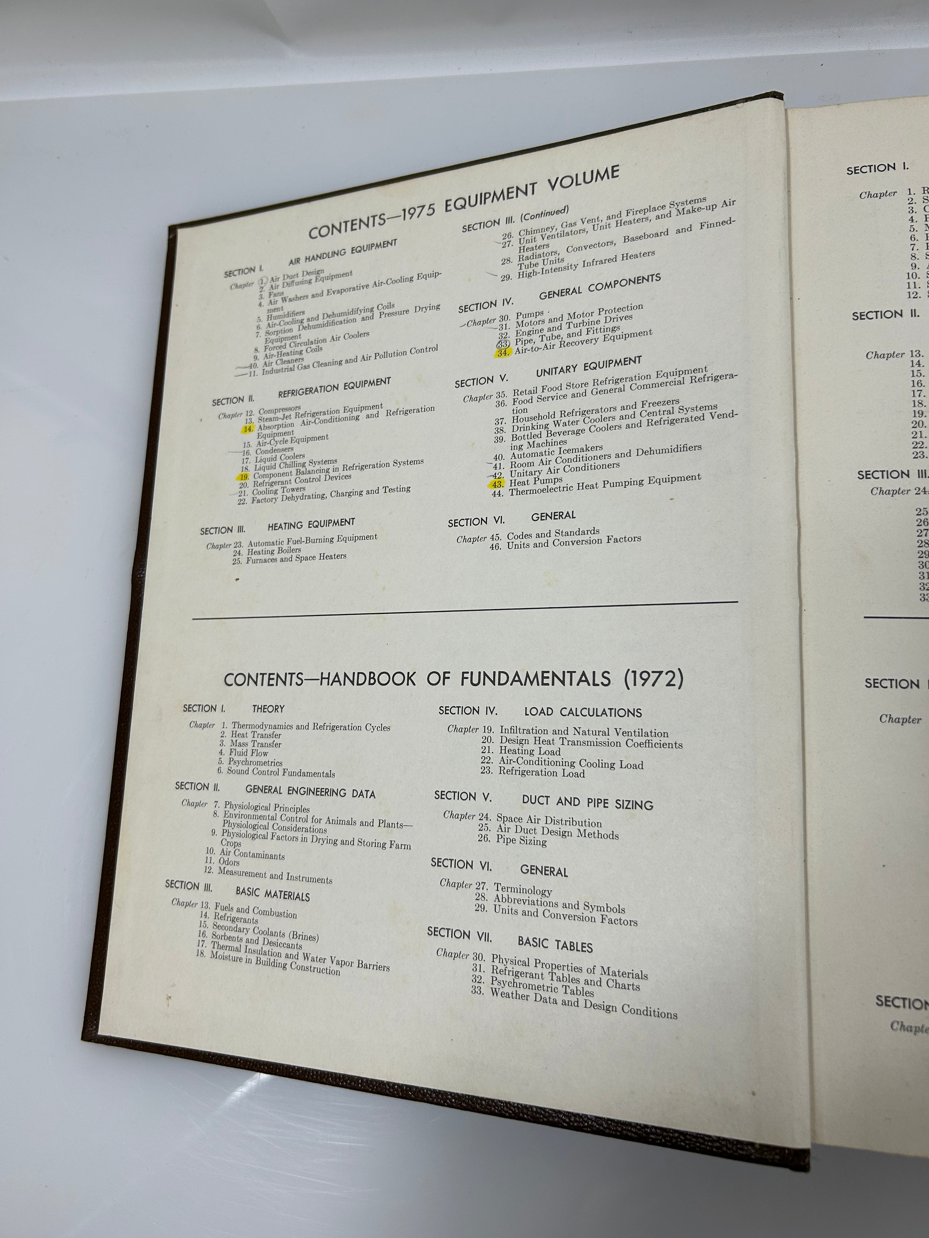 ASHRAE Handbook & Product Directory 1975 Equipment HVAC Vintage HC