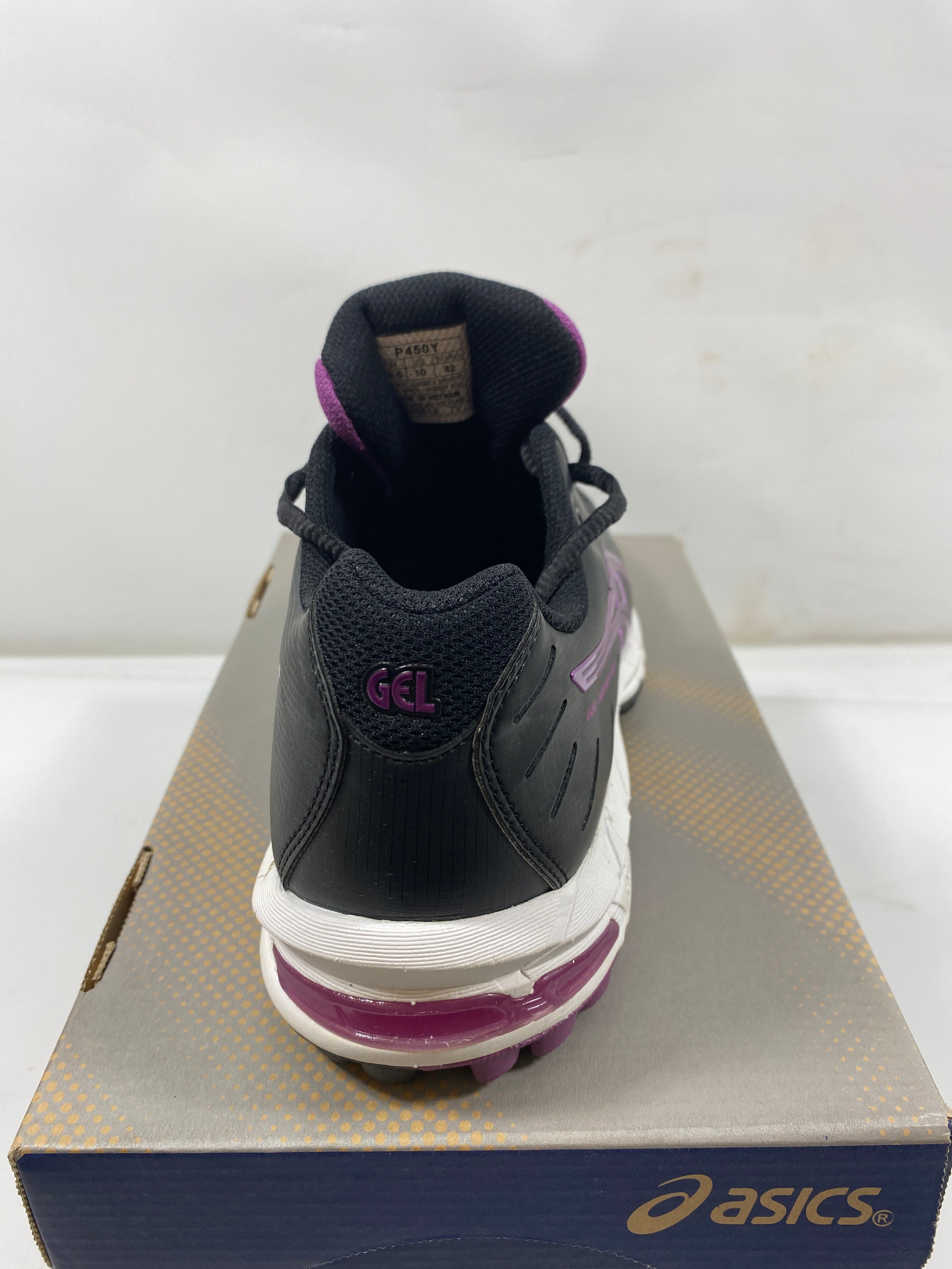 ASICS Black and Violet Gel-hockey Neo 3 Field Hockey Shoes Women's Size 10 *New*
