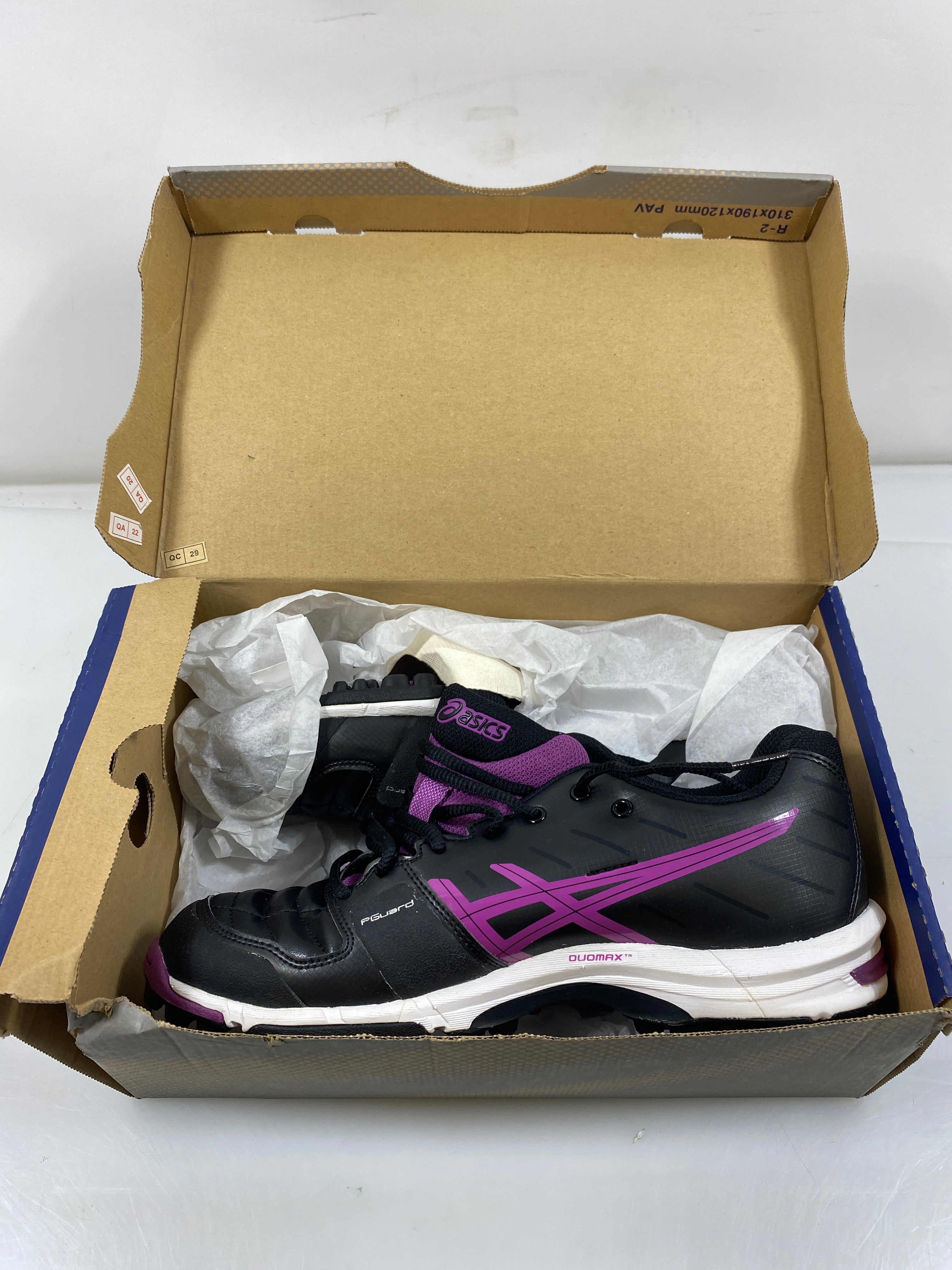 ASICS Black and Violet Gel-hockey Neo 3 Field Hockey Shoes Women's Size 9 *New*