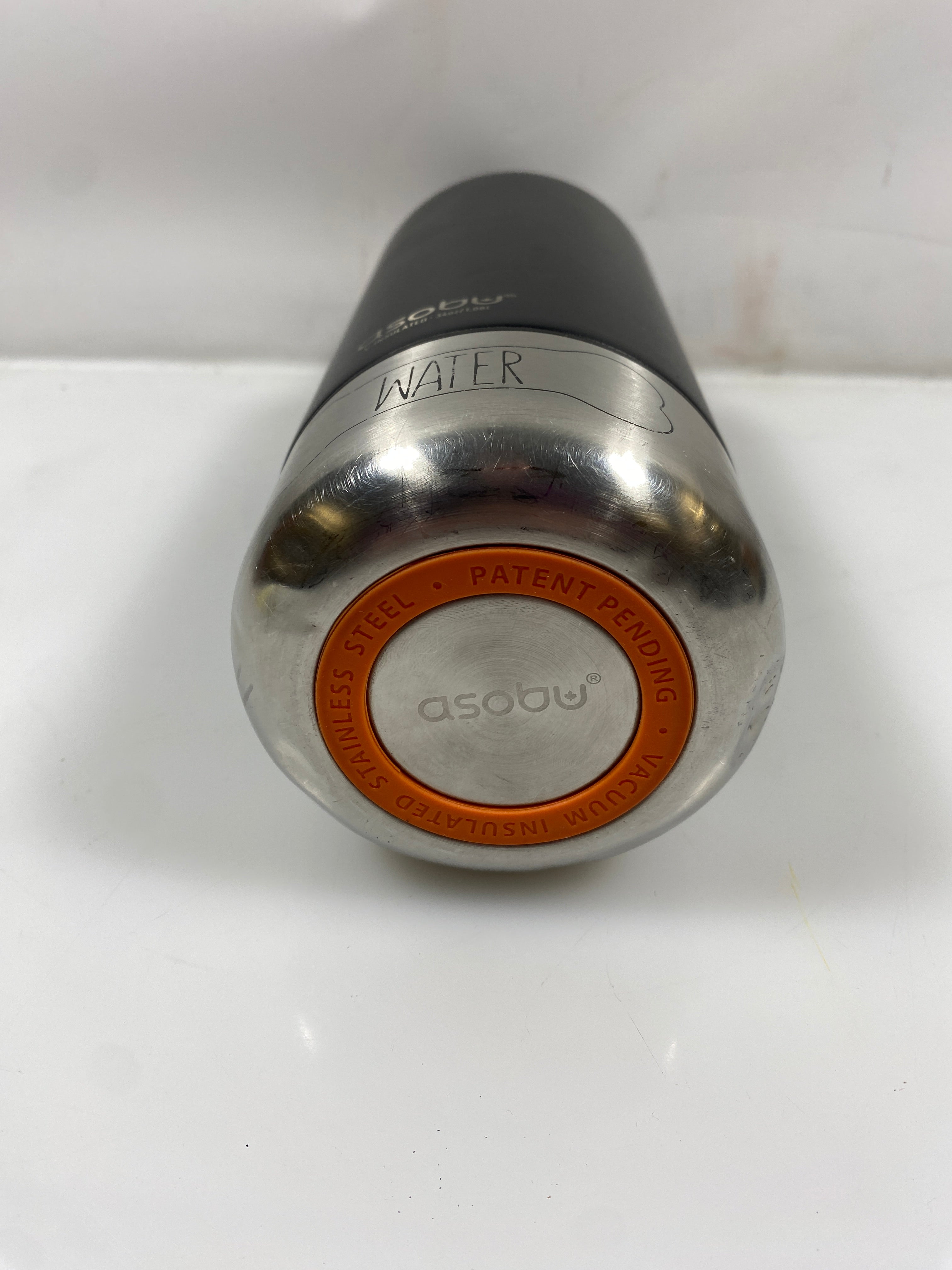 Asobu Black Vacuum Insulated Water Bottle 34 oz