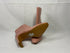Asos Pink Croc Design Pointed Toe Chunky Heel Ankle Boots Women's Size 9.5