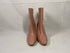 Asos Pink Croc Design Pointed Toe Chunky Heel Ankle Boots Women's Size 9.5